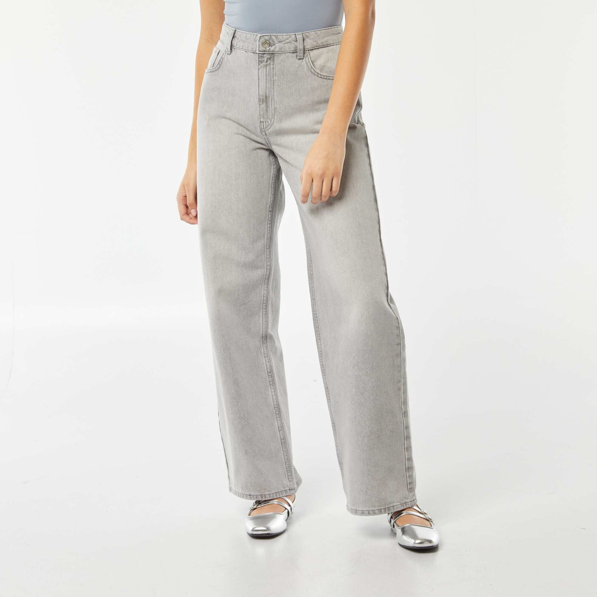 Jean large GRIS