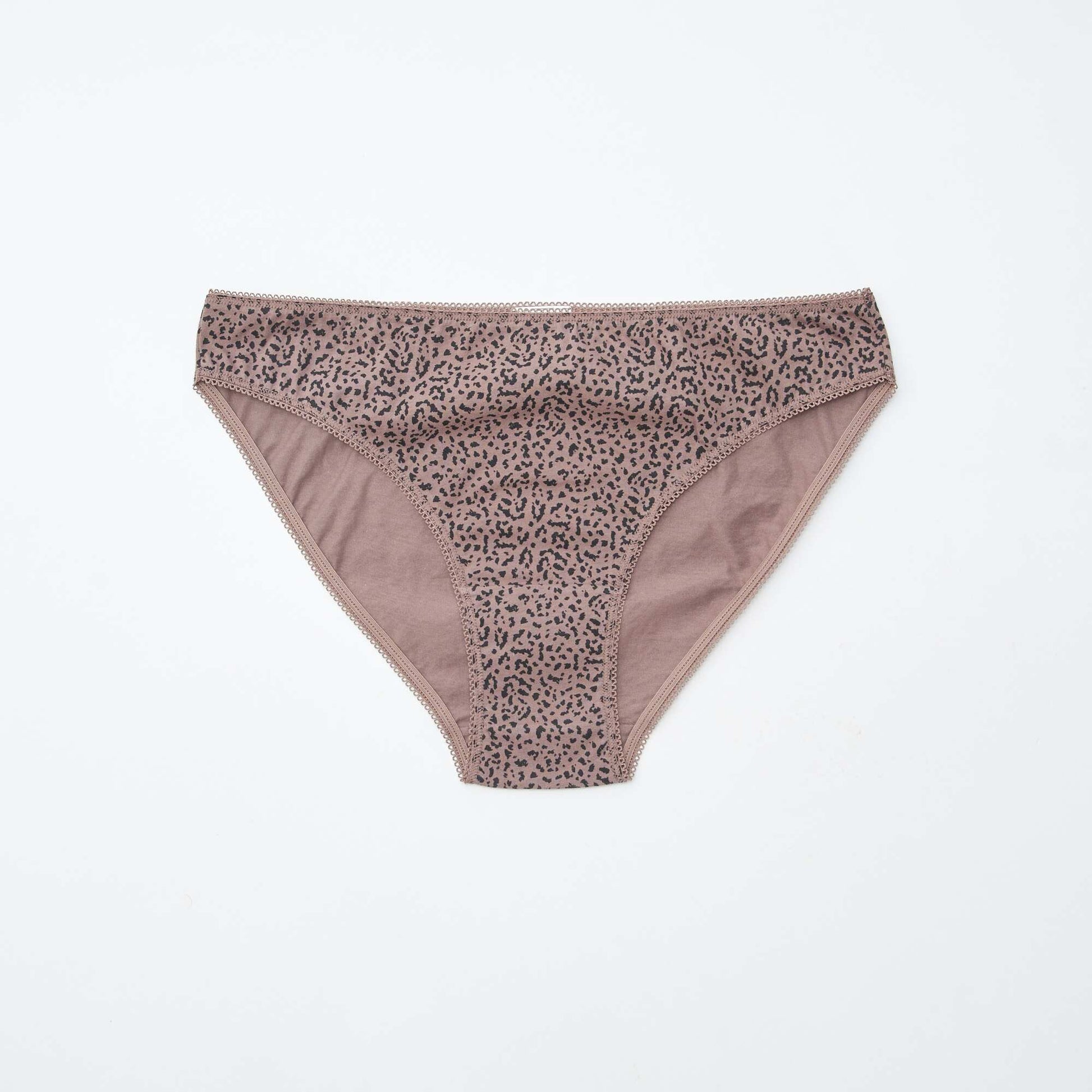 Lot de 5 culottes - unies et imprimées MARRON