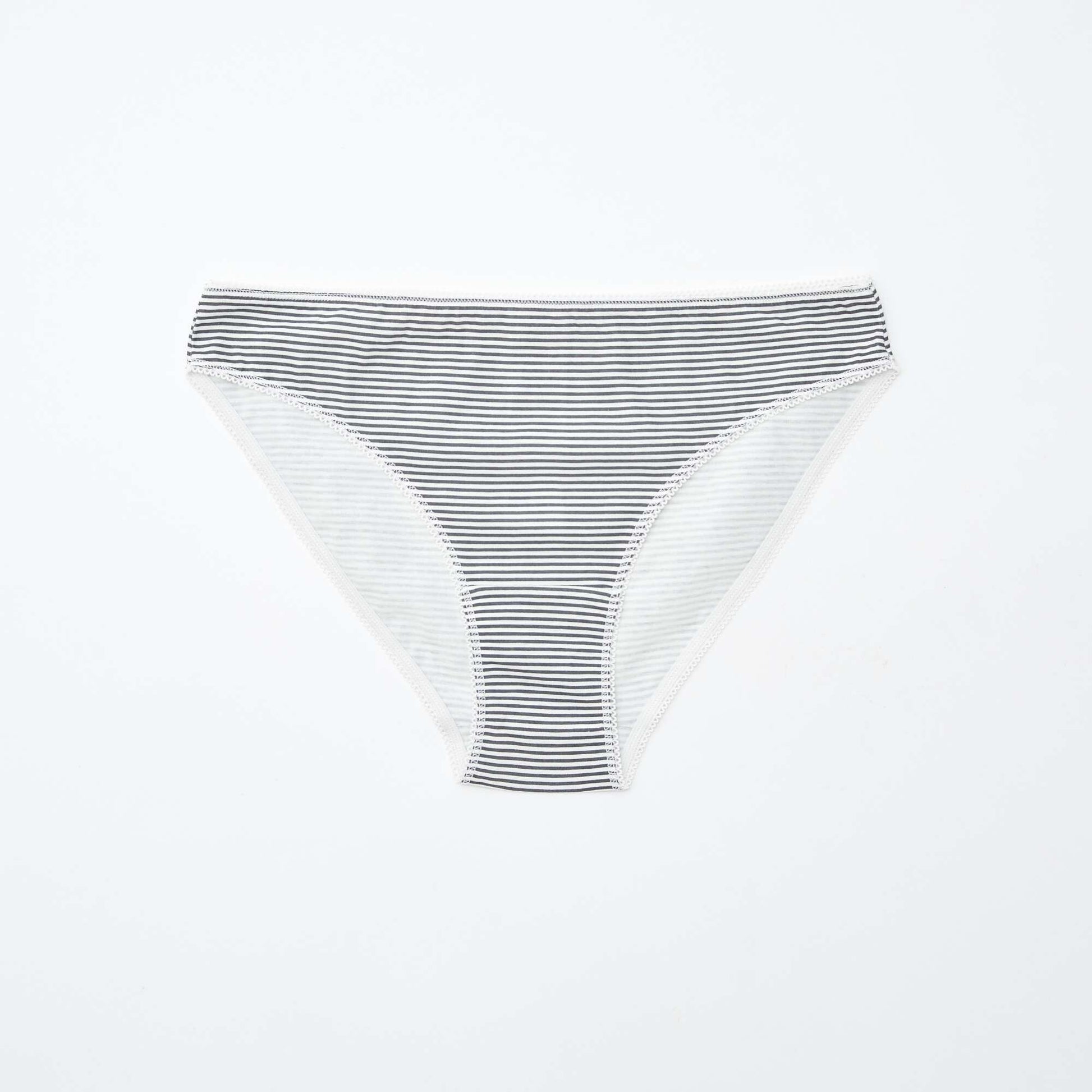 Lot de 5 culottes - unies et imprimées BLANC