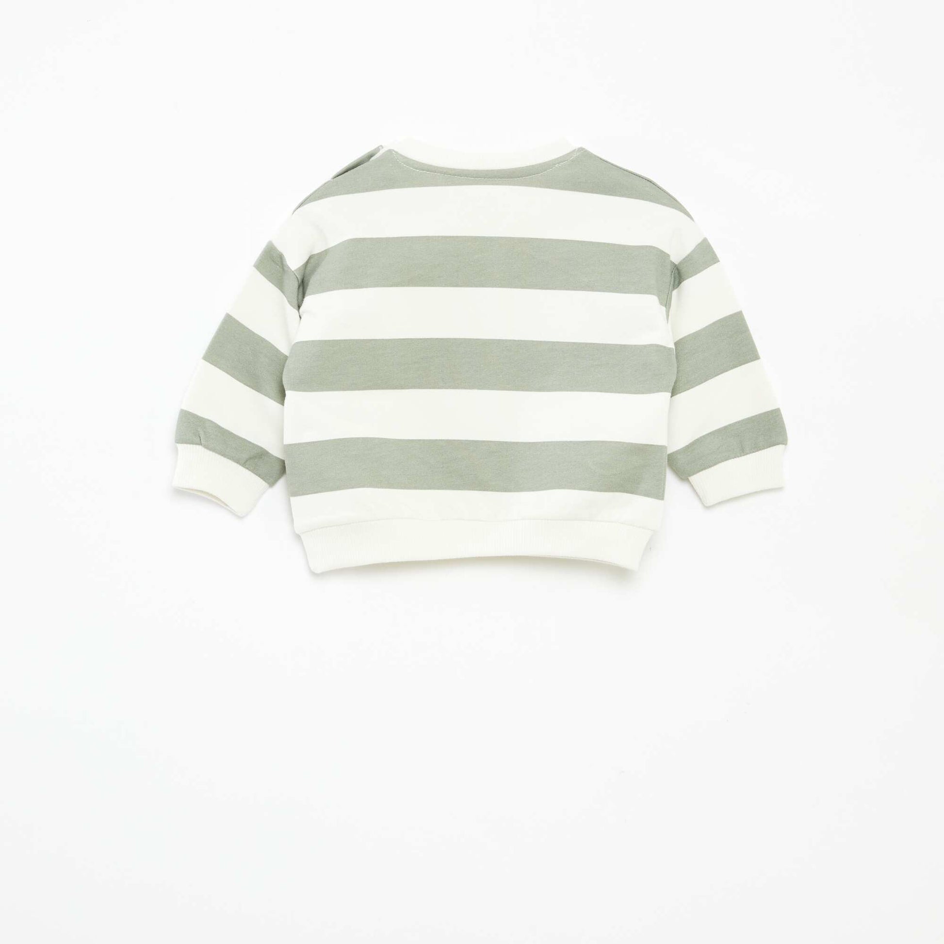 Sweat en molleton non gratté BLANC