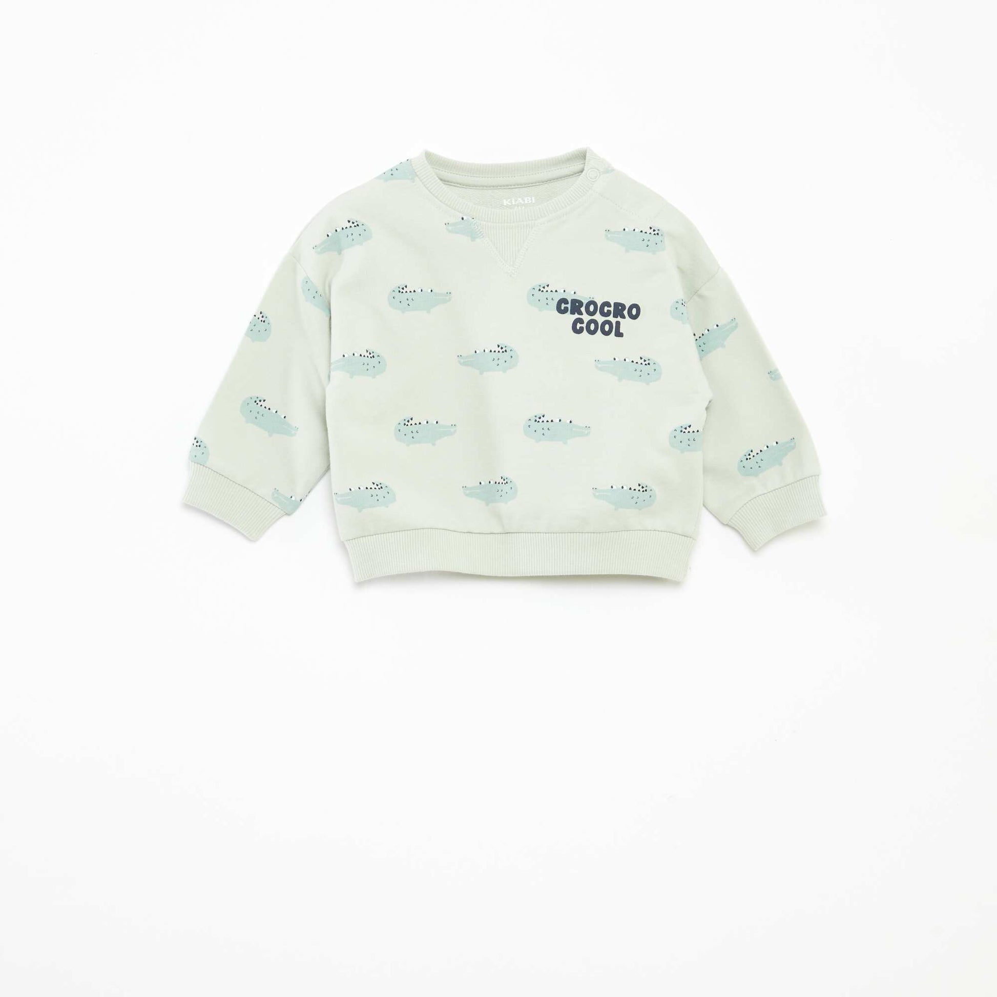 Sweat en molleton non gratté BLEU
