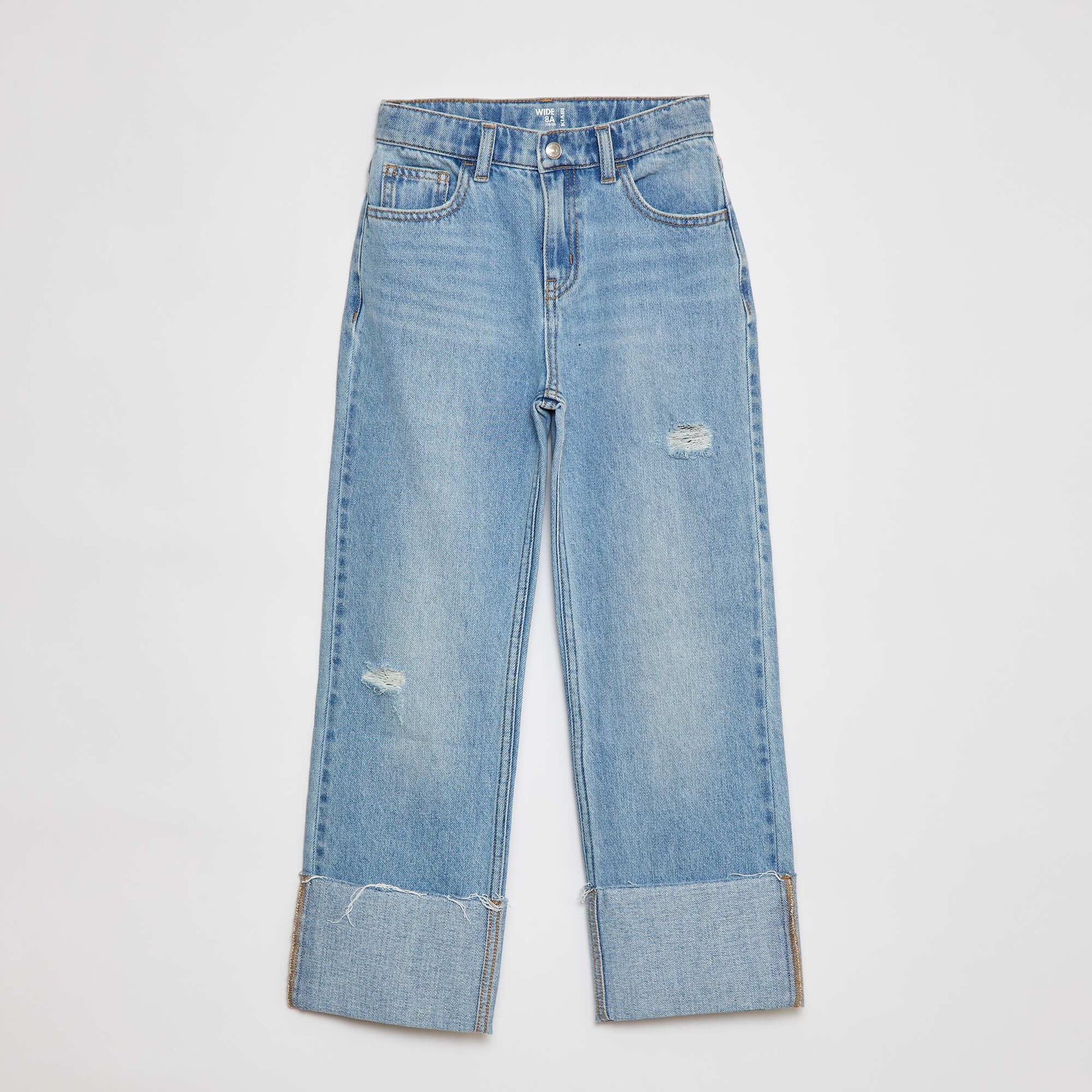 Pantalon en jean large BLEU