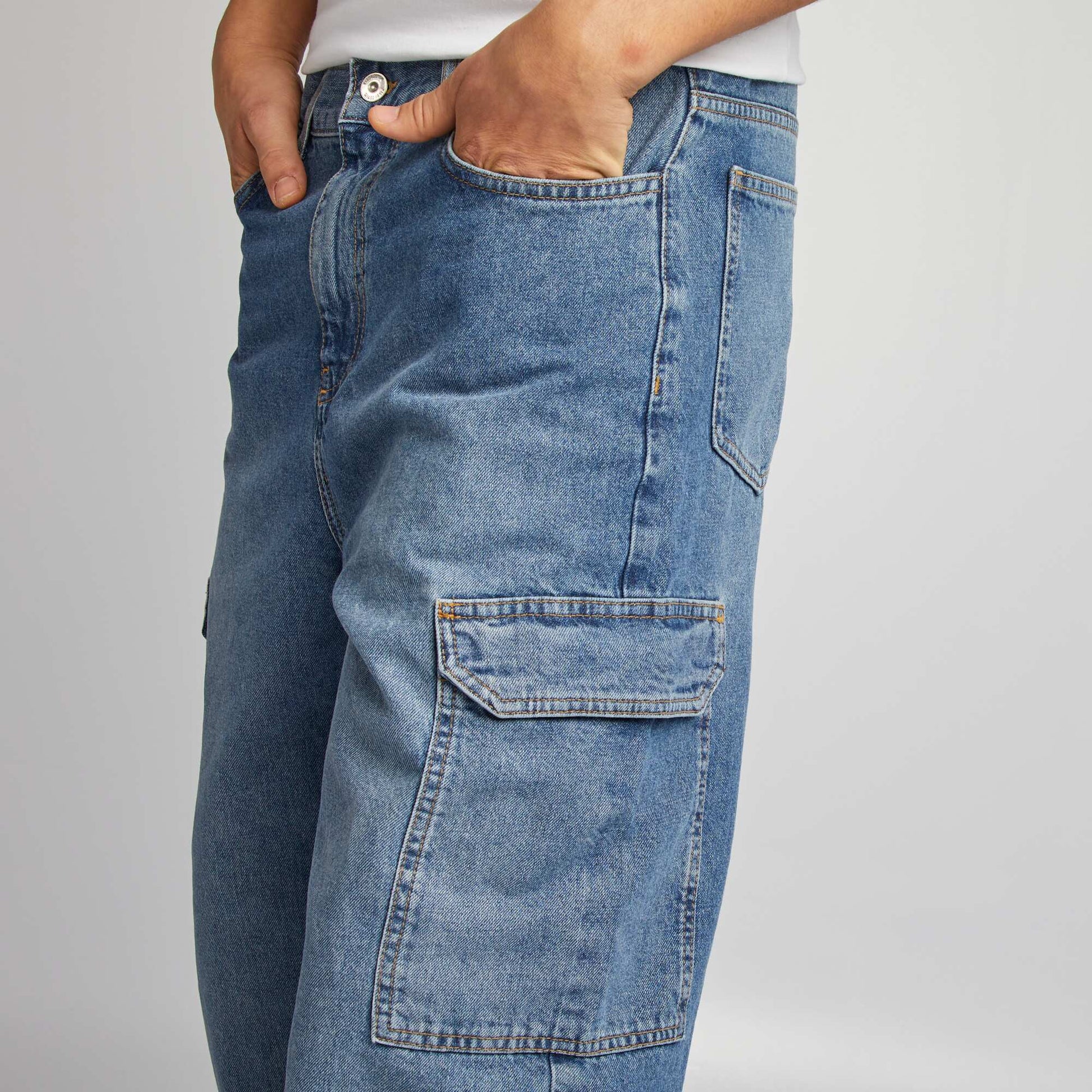 Jean multipoches BLEU
