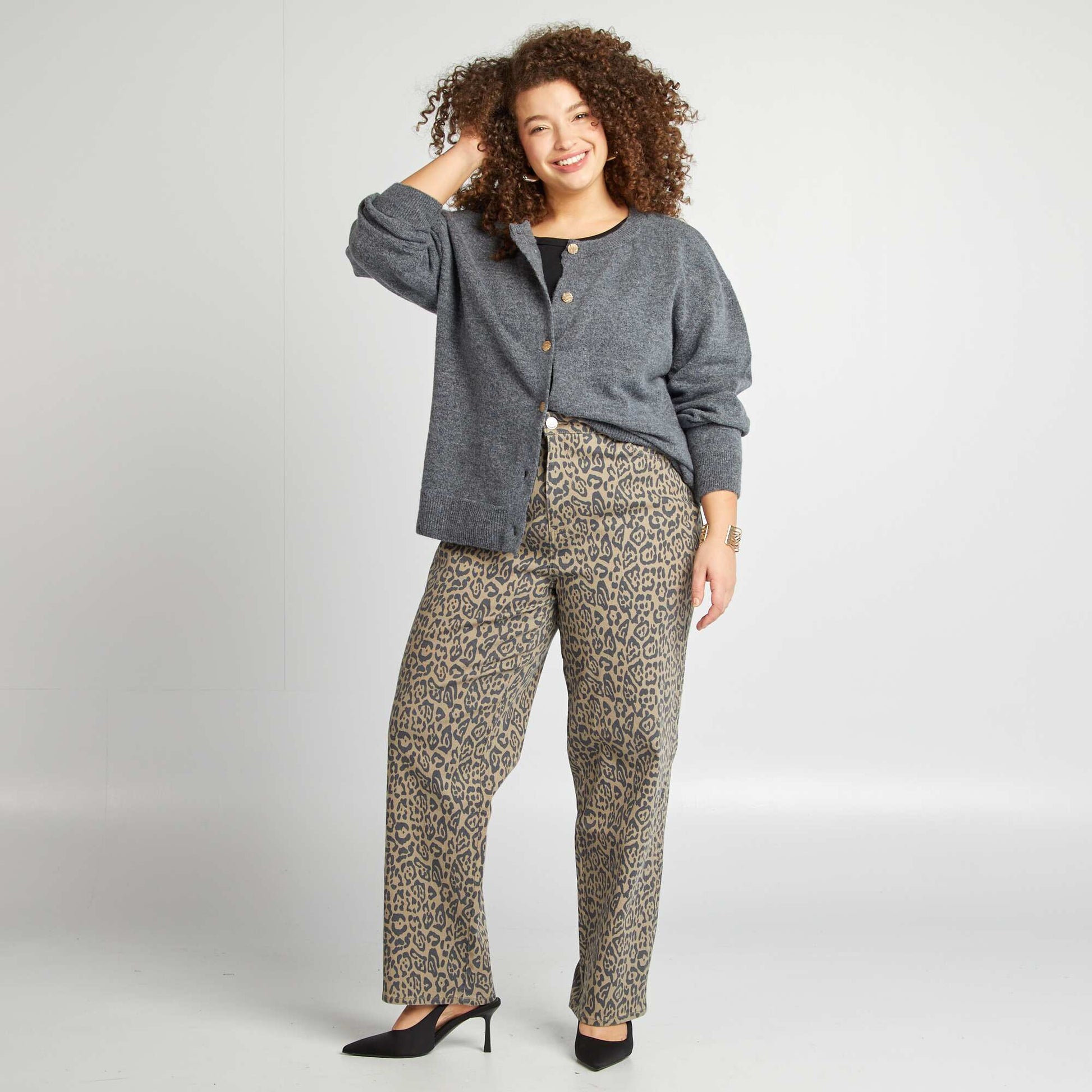 Gilet en laine mélangé GRIS