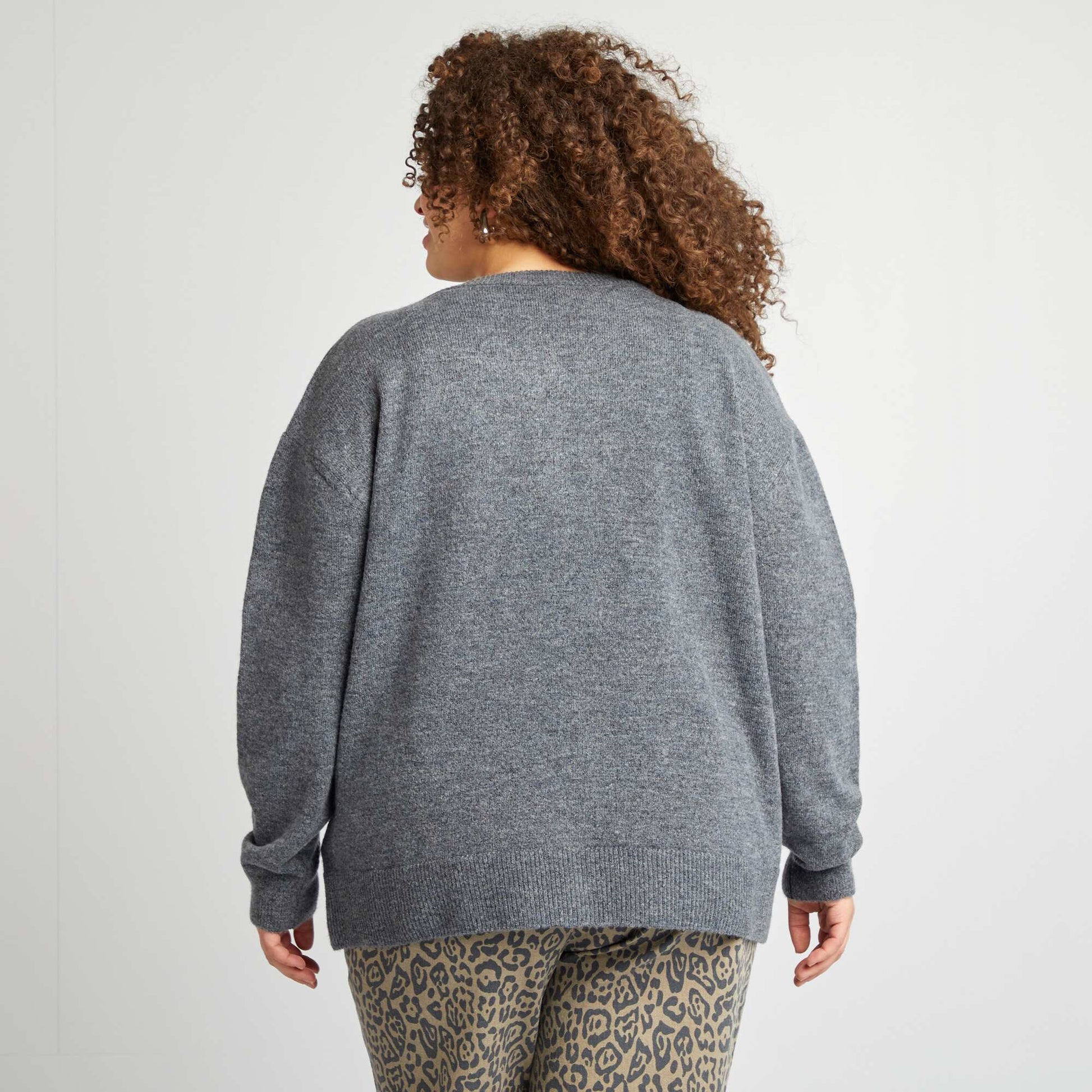 Gilet en laine mélangé GRIS