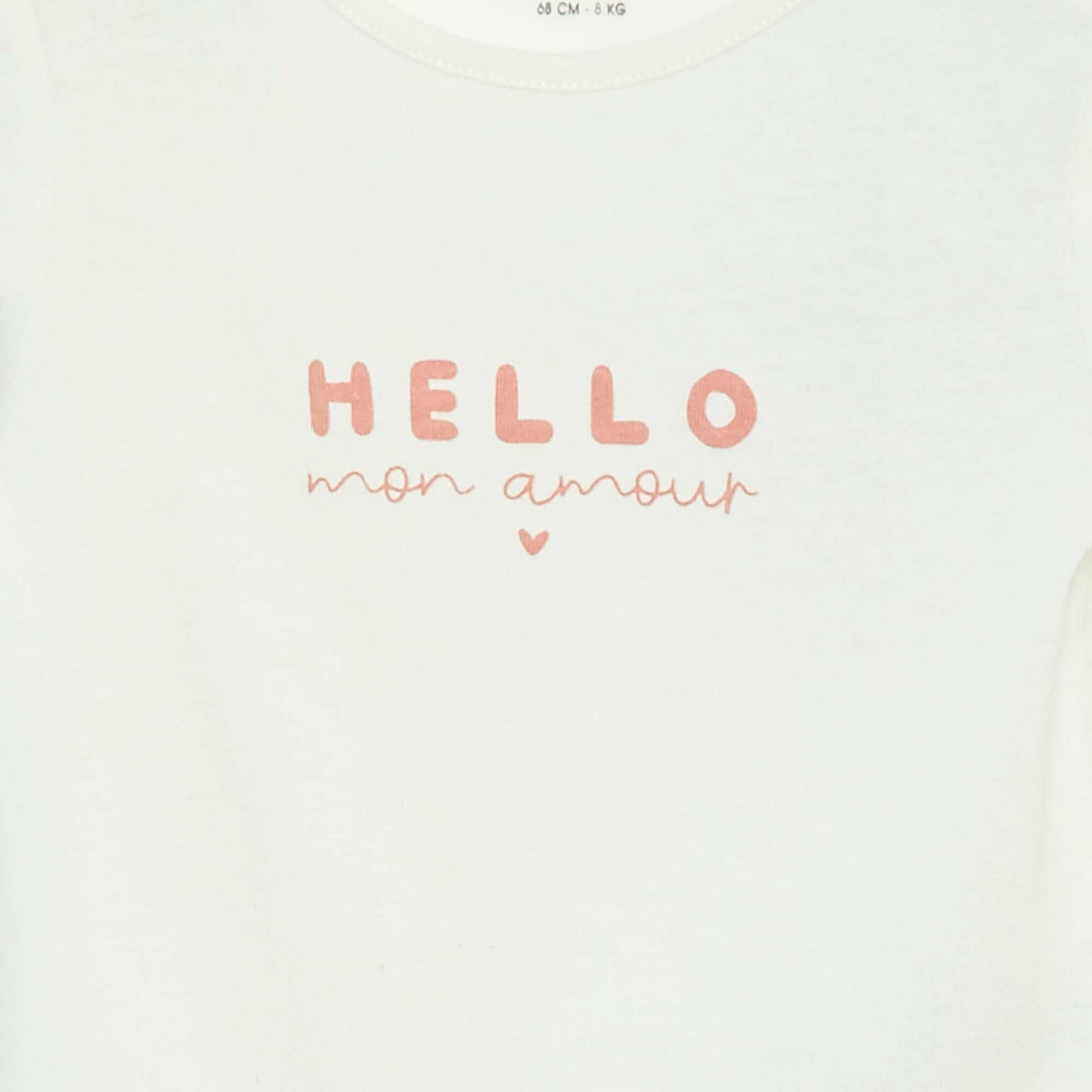 T-shirt à manches longues avec print BLANC