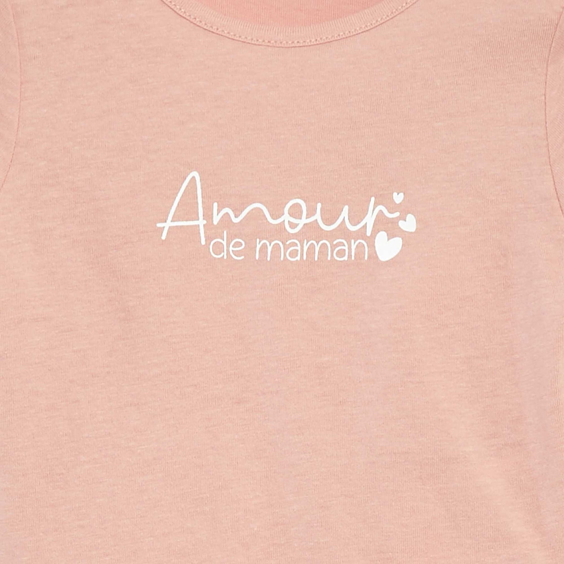 T-shirt à manches longues avec print ROSE