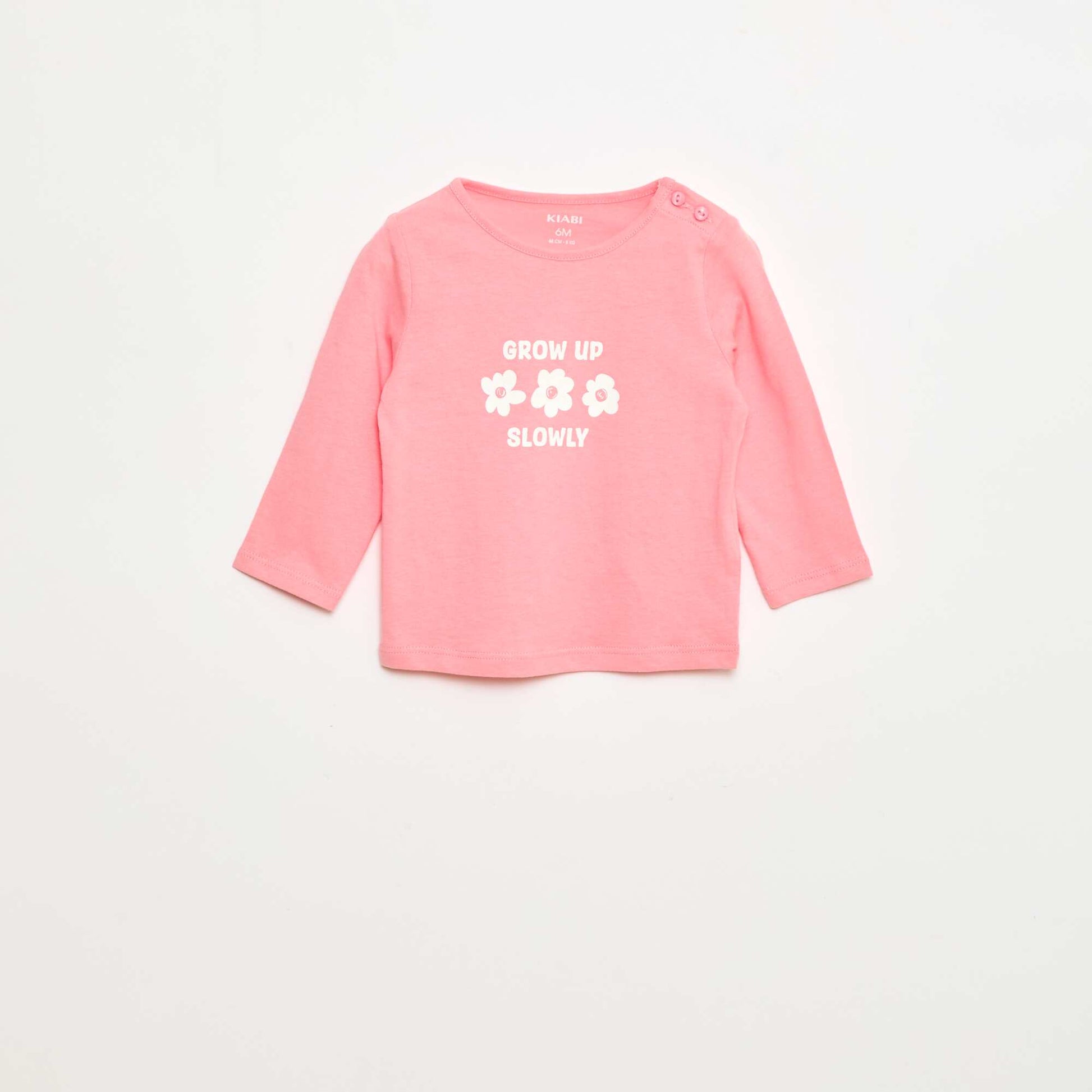 T-shirt à manches longues avec print ROSE