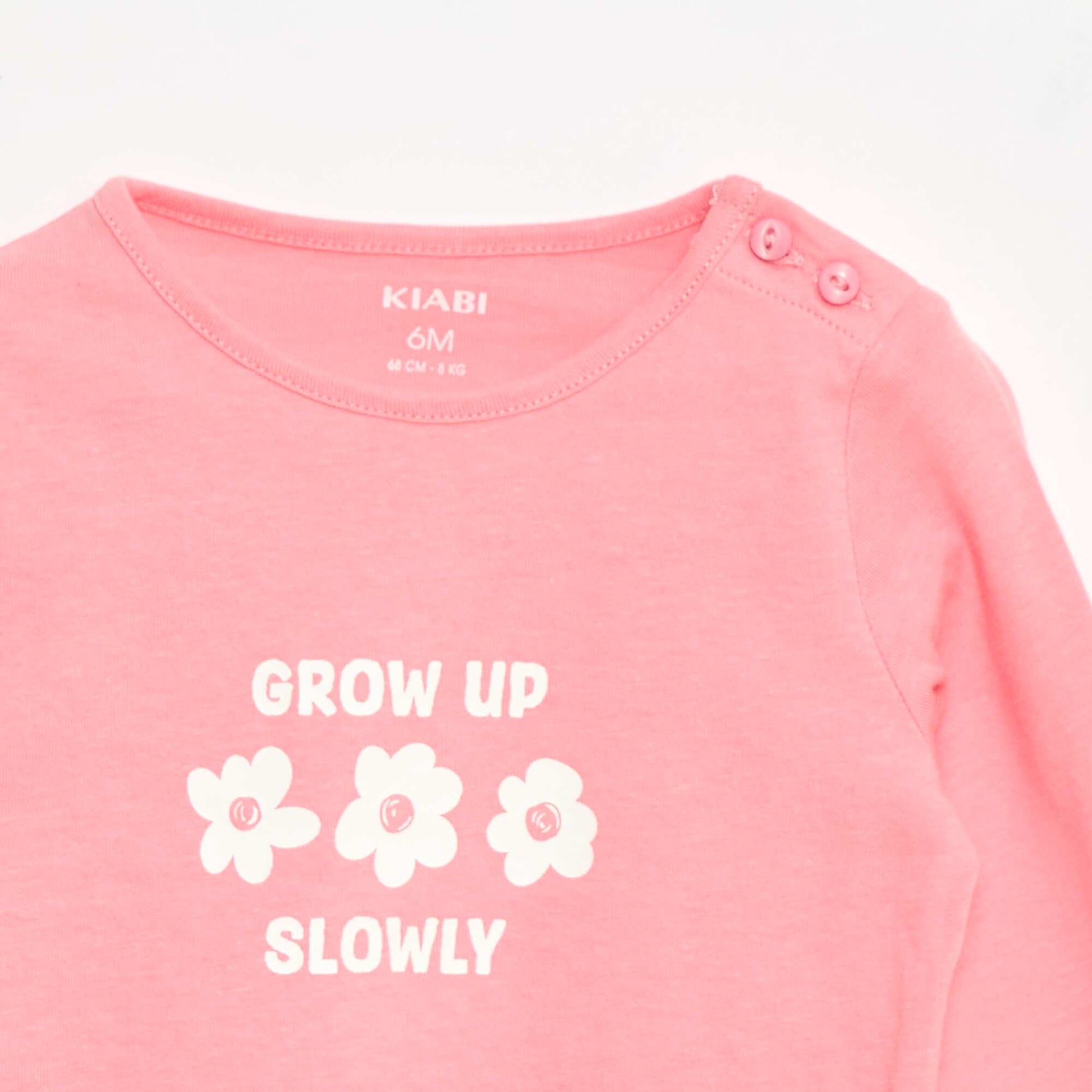 T-shirt à manches longues avec print ROSE