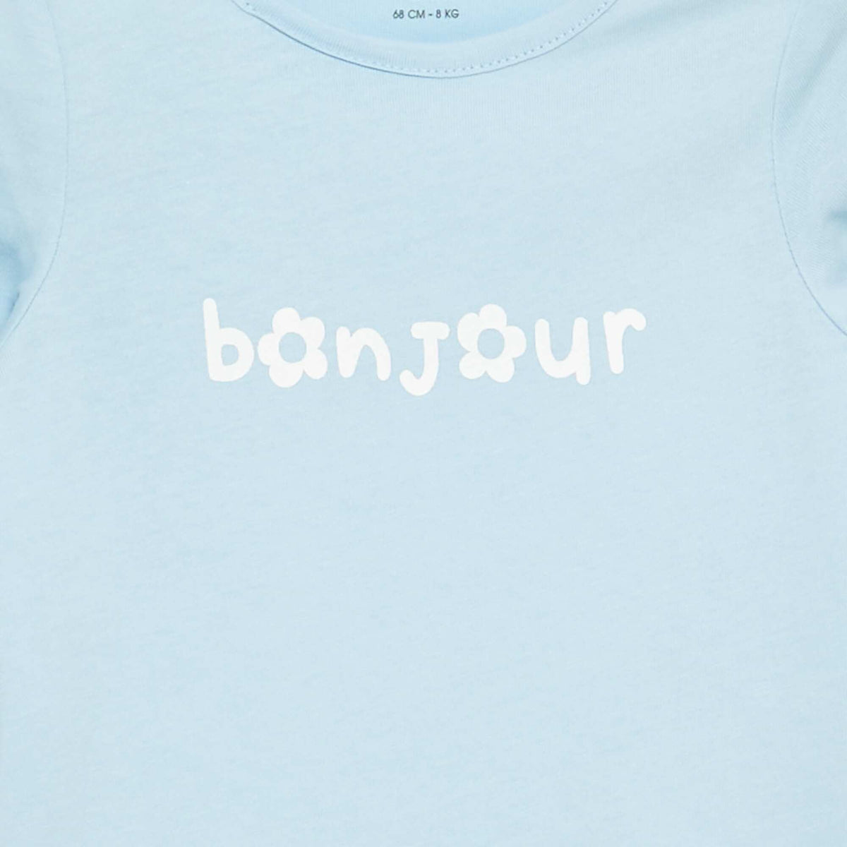 T-shirt à manches longues avec imprimé BLEU