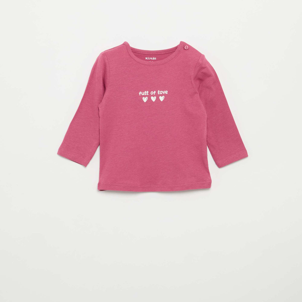 T-shirt à manches longues avec imprimé VIOLET