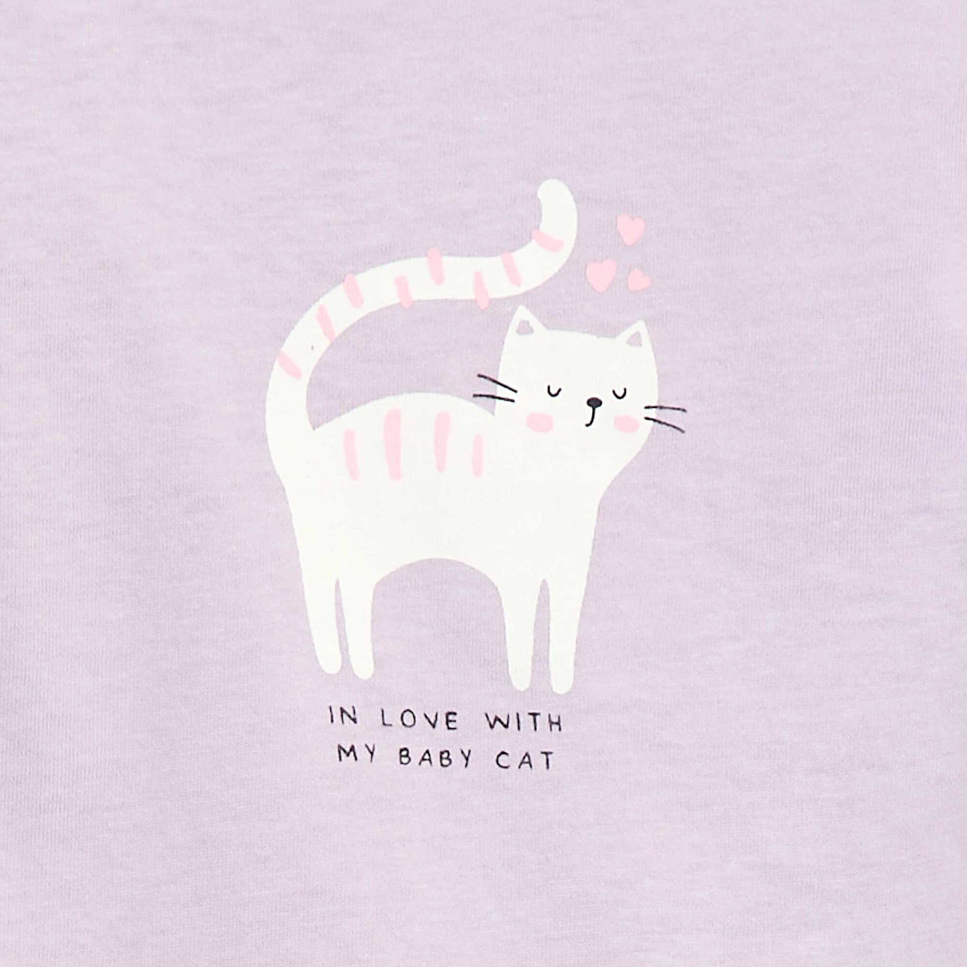 T-shirt manches longue impirmé VIOLET