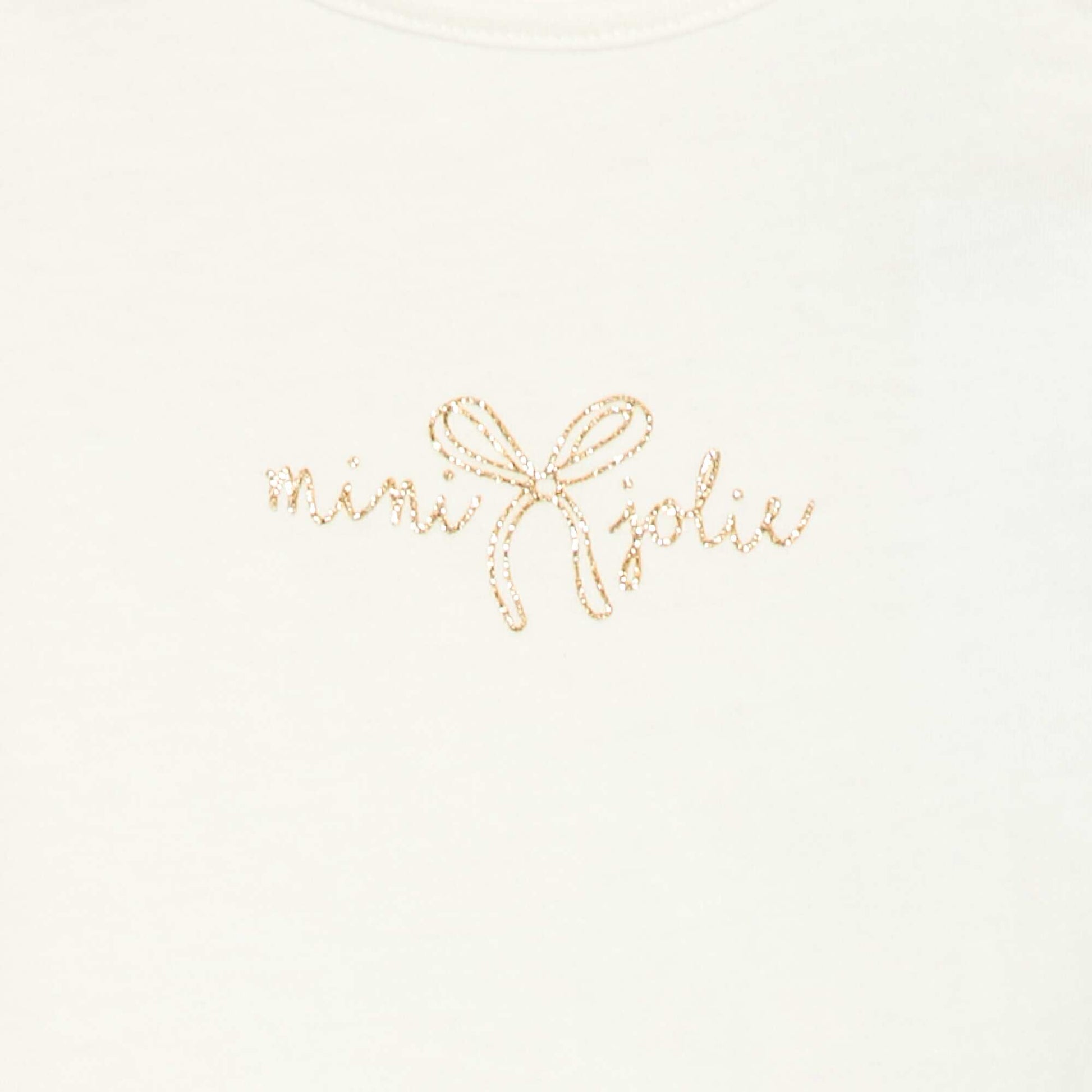 T-shirt manches longue impirmé BLANC
