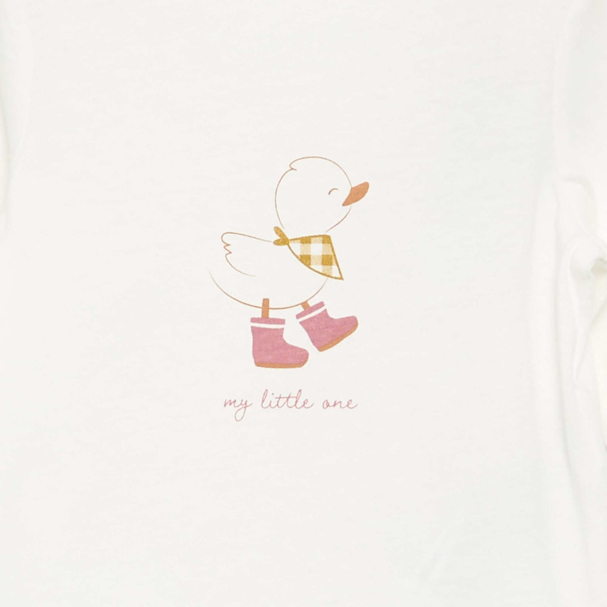 T-shirt à manches longues imprimé BLANC