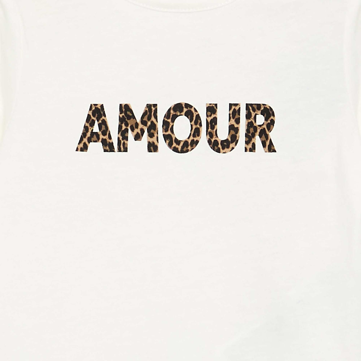 T-shirt à manches longues imprimé BLANC