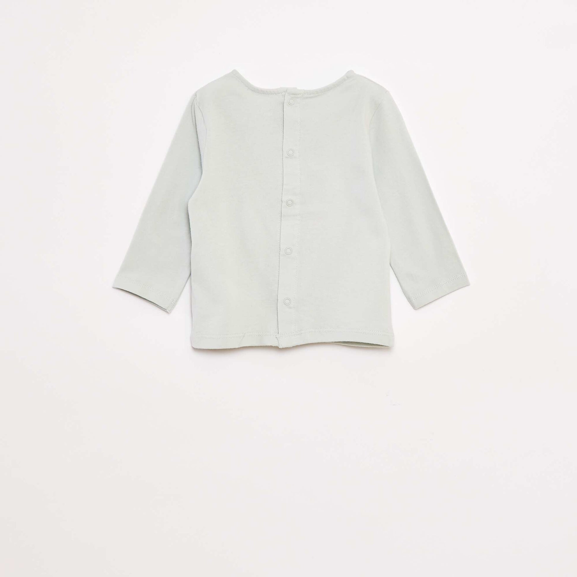 T-shirt manches longues avec animation devant VERT