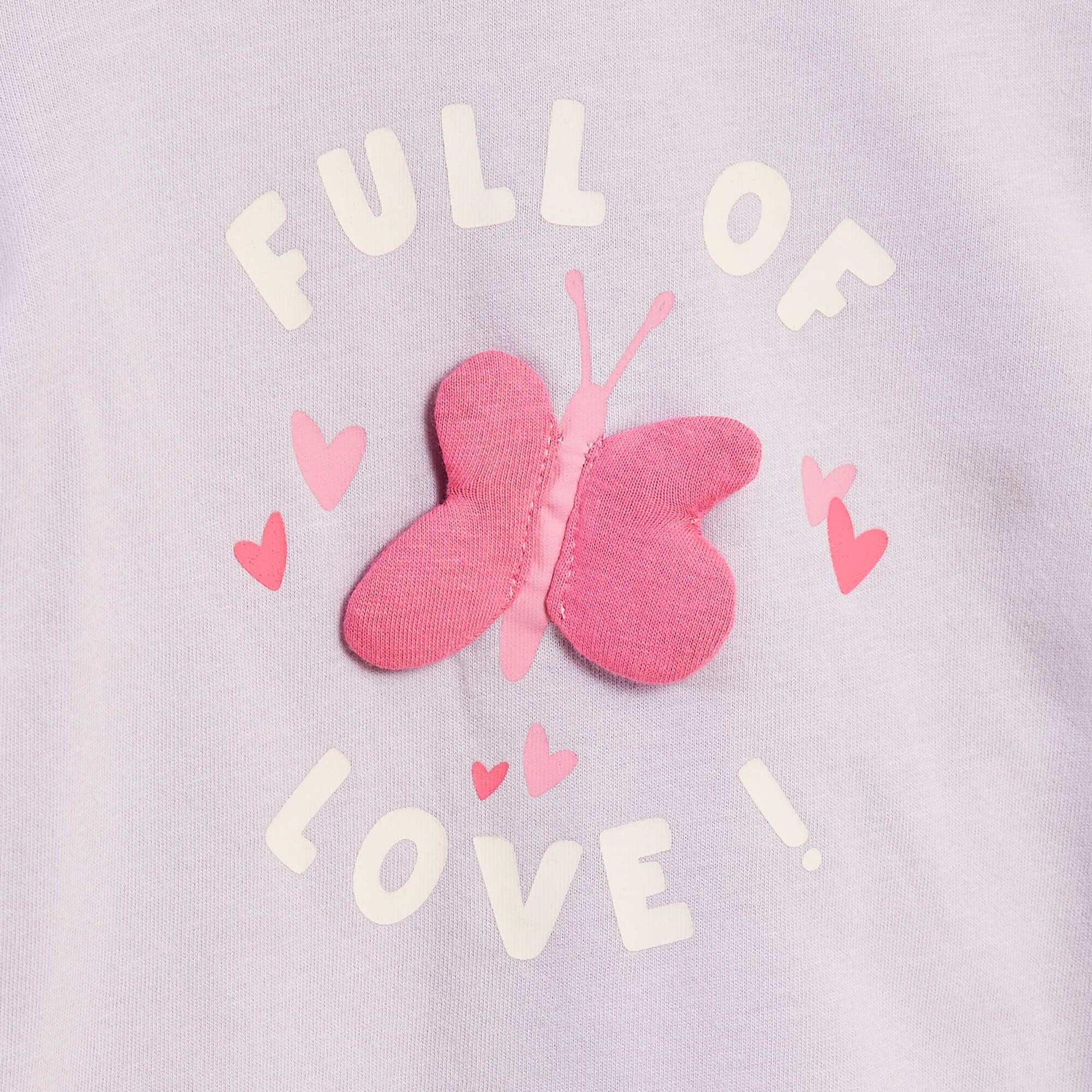 T-shirt manches longues avec animation devant VIOLET