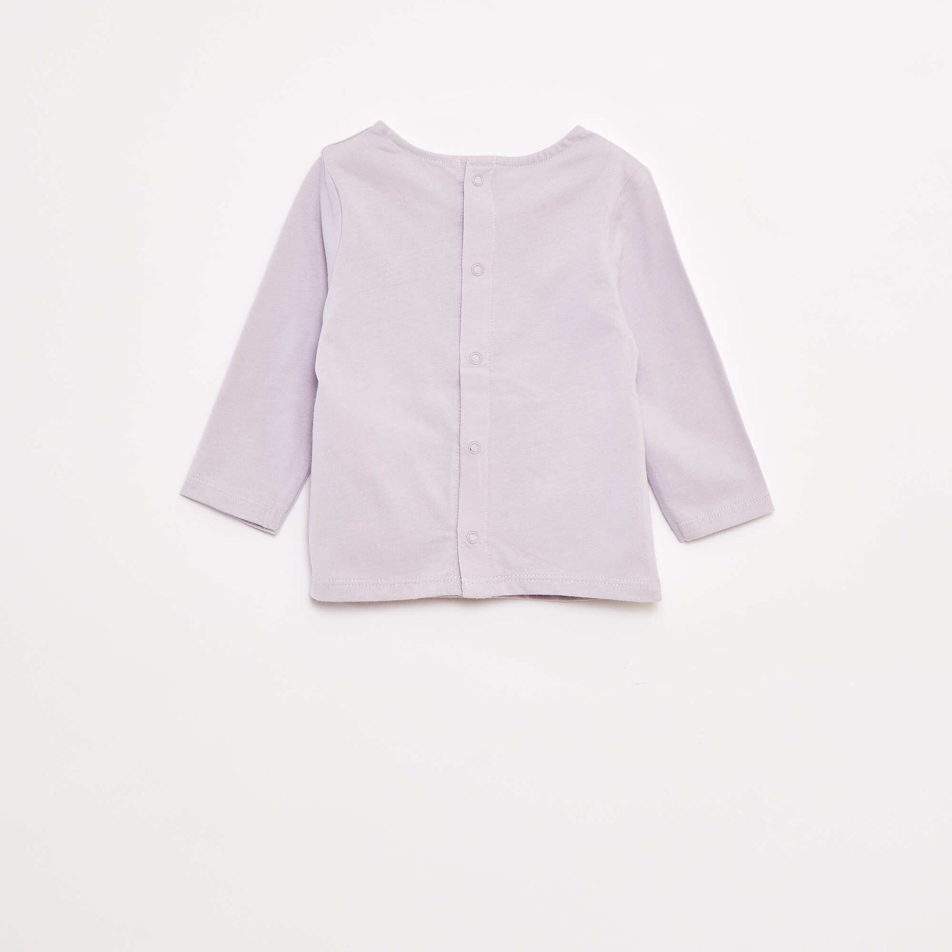 T-shirt manches longues avec animation devant VIOLET