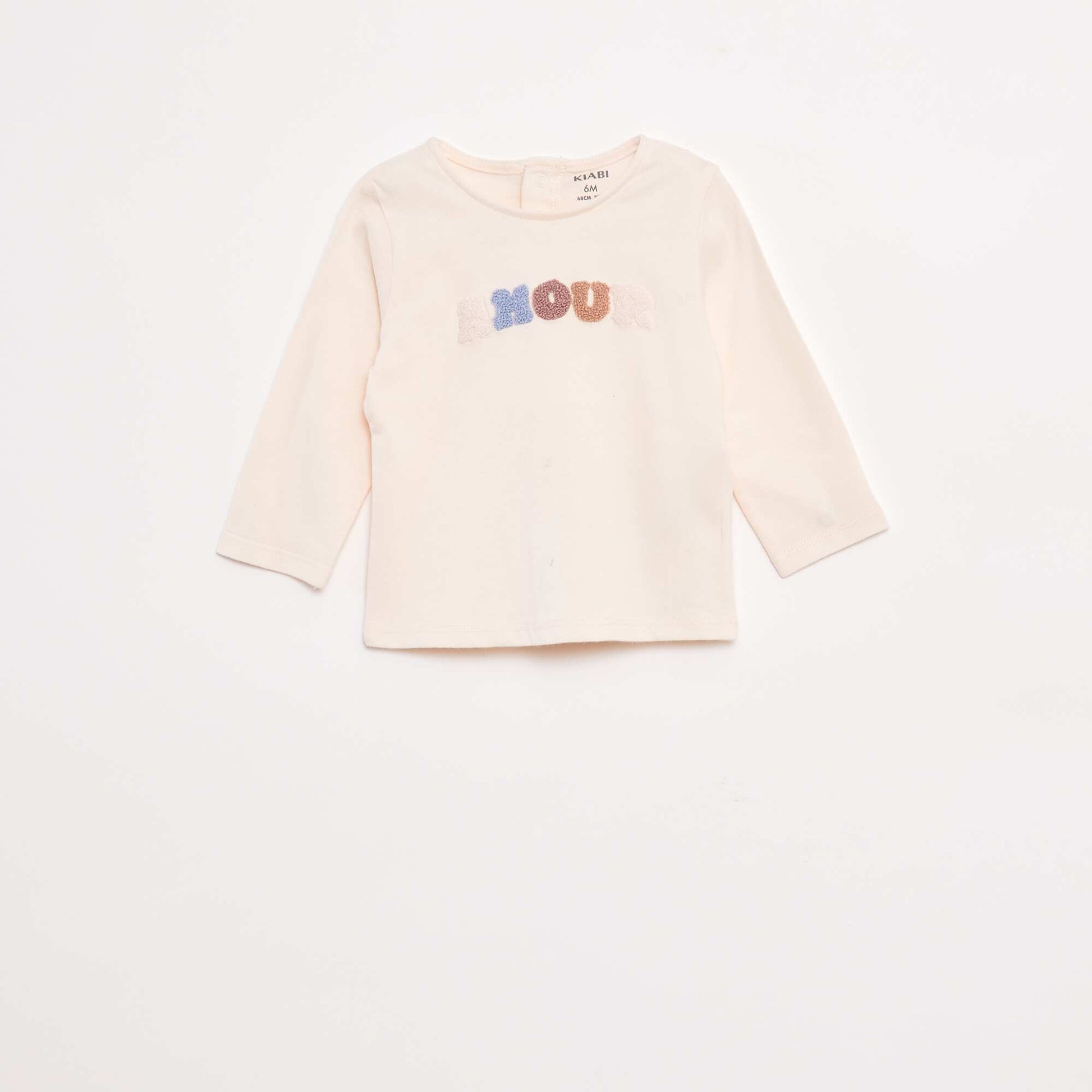 T-shirt manches longues avec animation devant ROSE