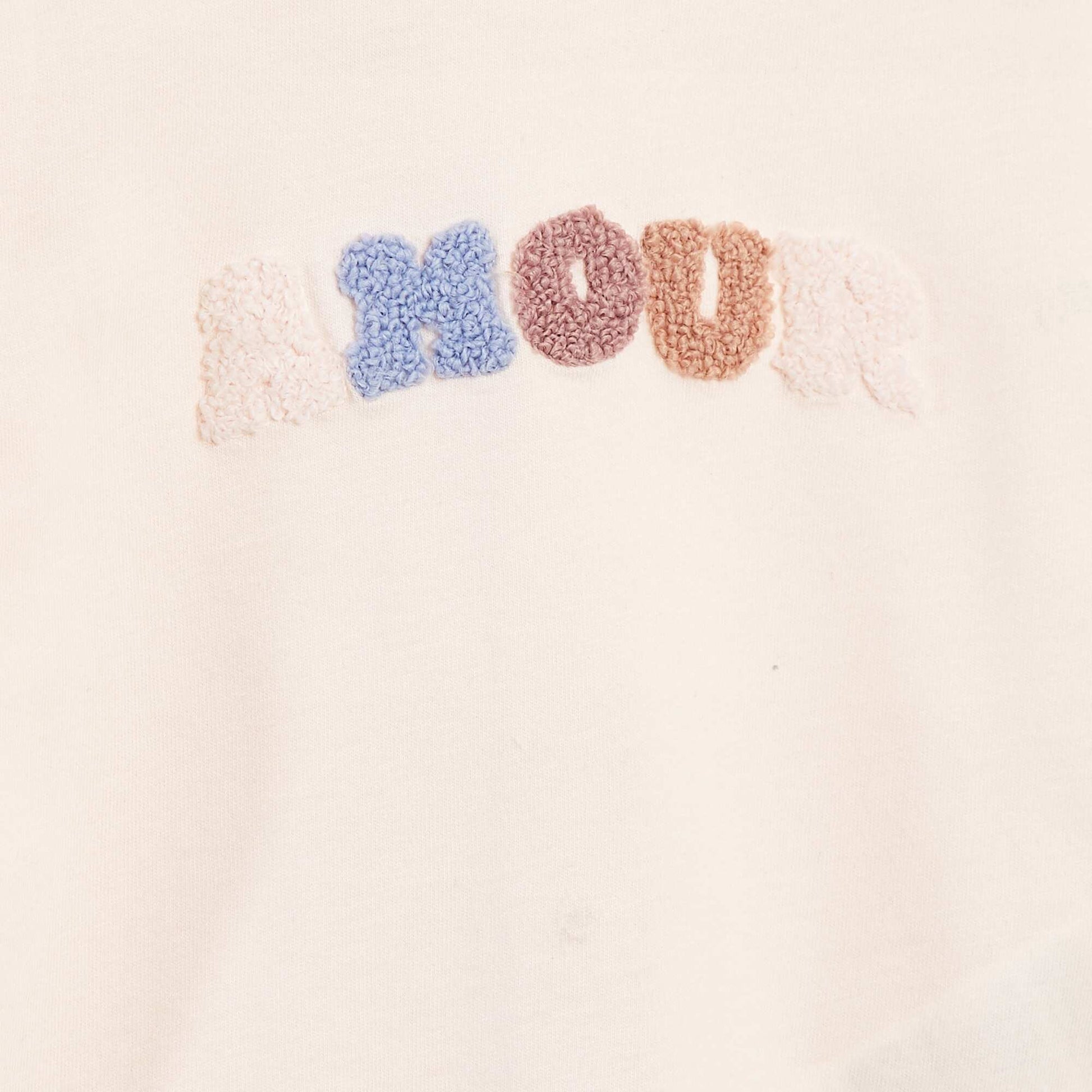 T-shirt manches longues avec animation devant ROSE