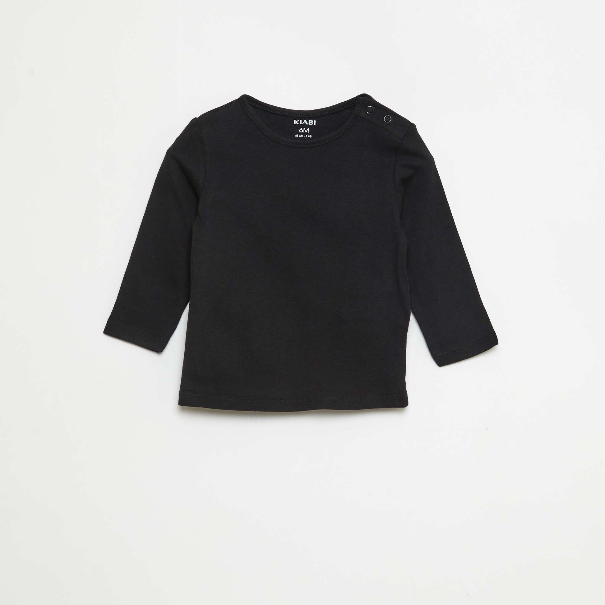 Lot de 5 t-shirts unis à manches longues BLANC
