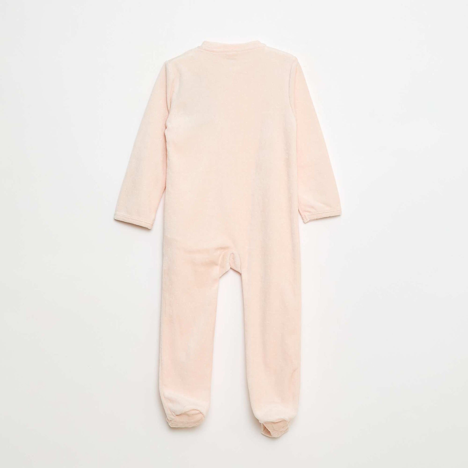 Dors-bien en velours avec ouverture zippée ROSE