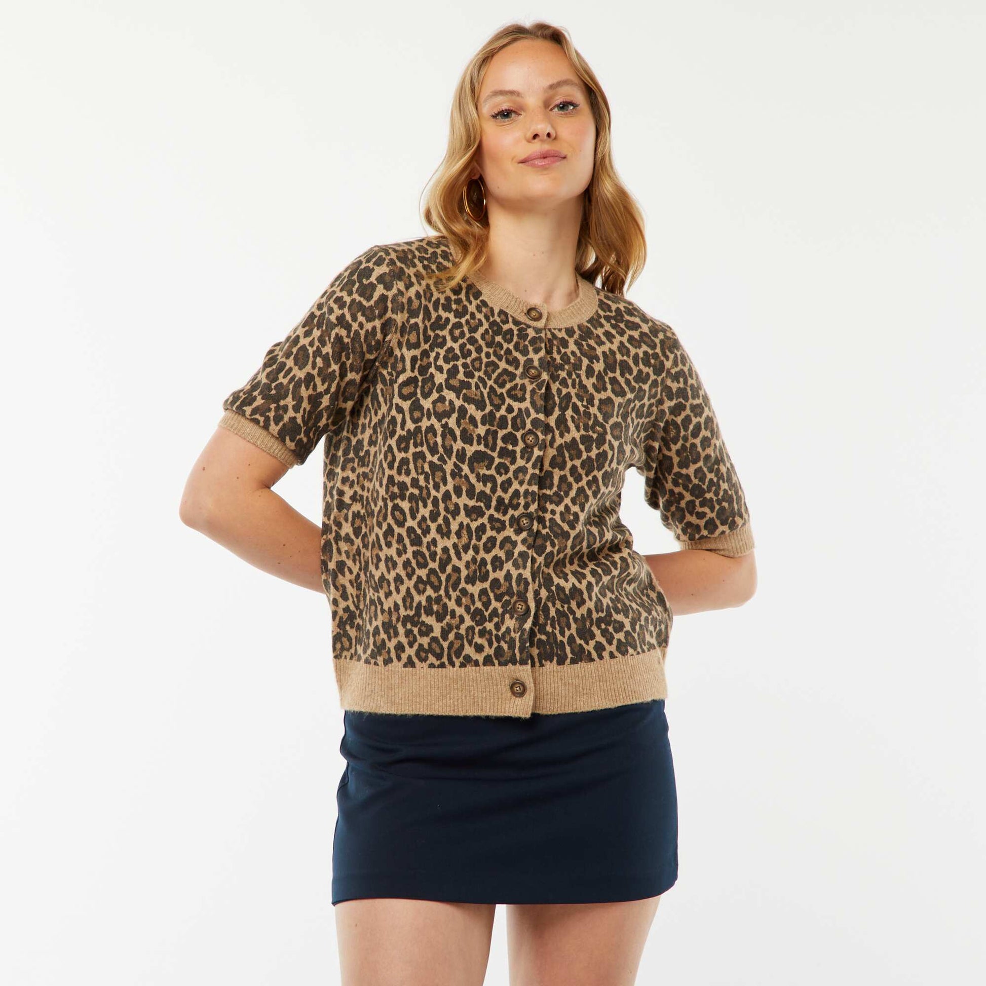 Gilet en laine mélangé BEIGE