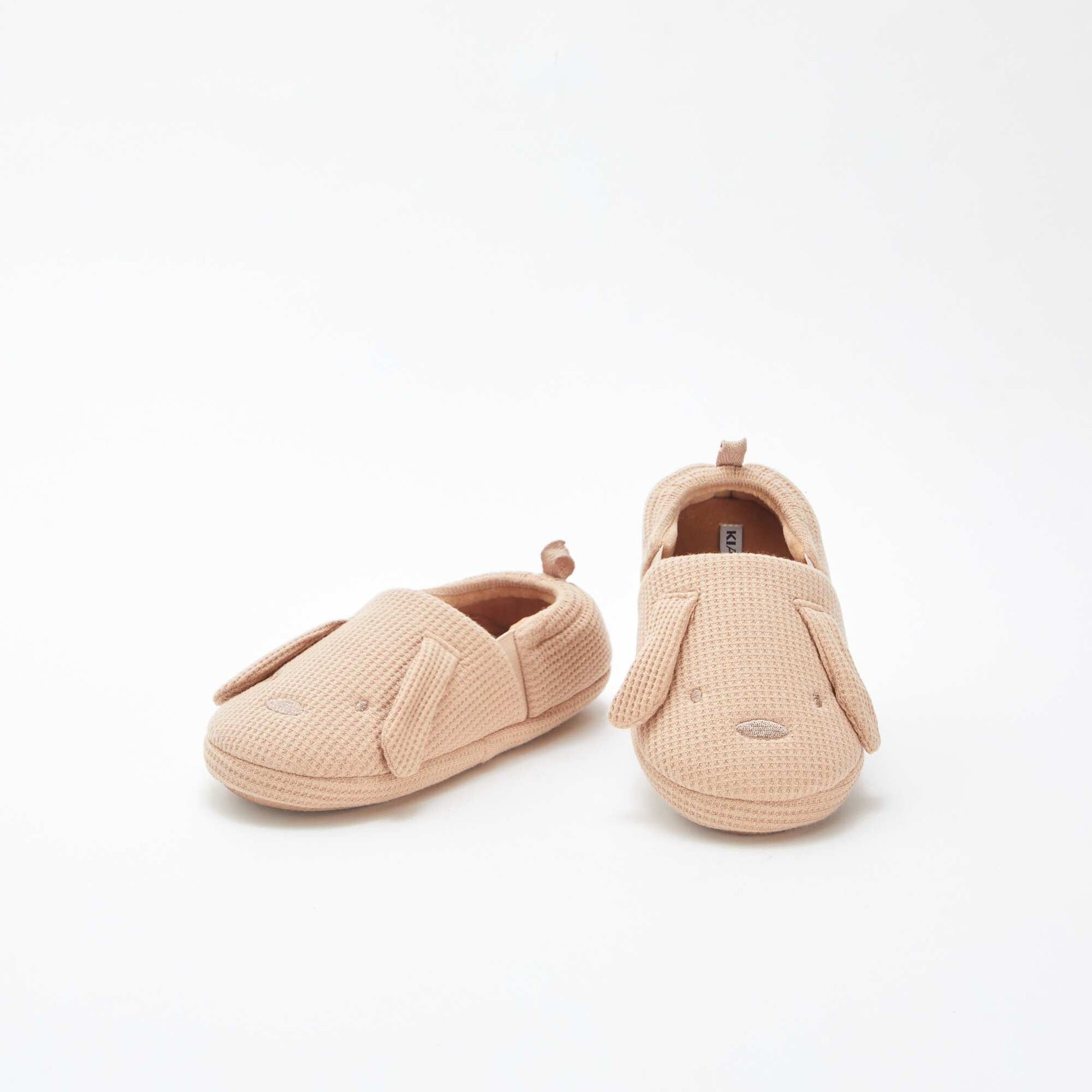Chaussons animés lapins BEIGE
