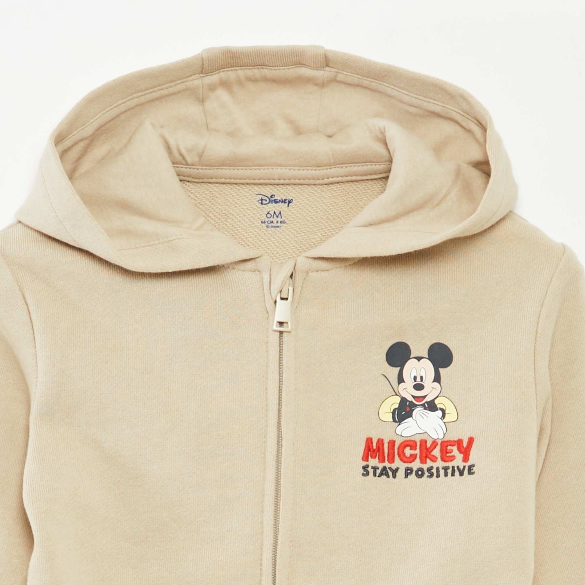 Sweat à capuche zippé 'Mickey' MARRON