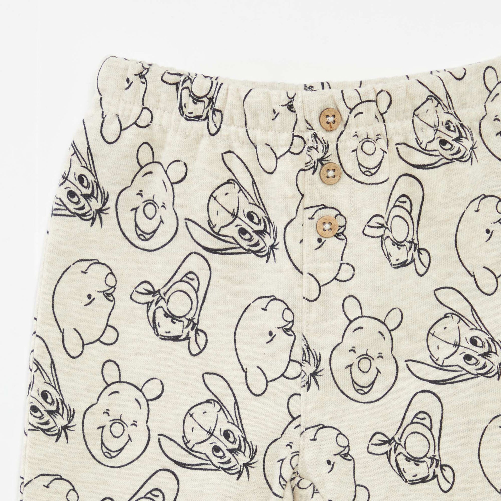 Ensemble pantalon + t-shirt + sweat à capuche 'Winnie' - 3 pièces BEIGE