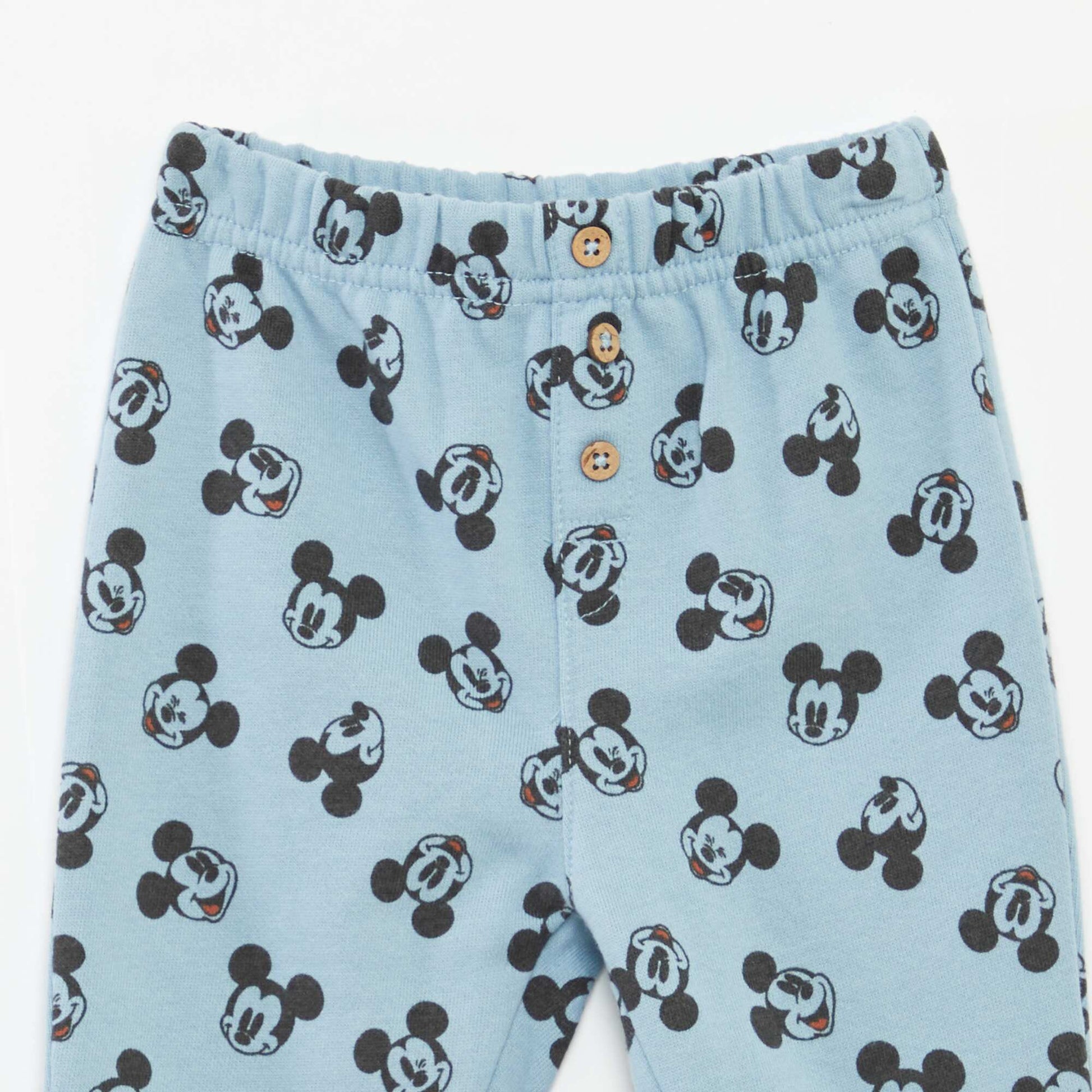 Ensemble pantalon + t-shirt + sweat à capuche 'Mickey' - 3 pièces BLEU