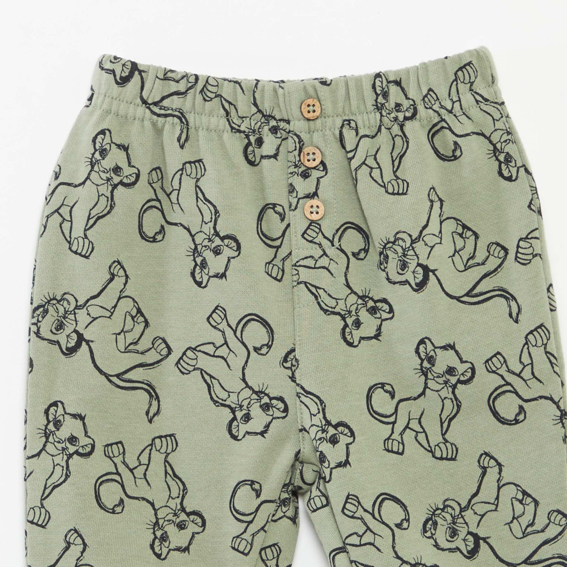 Ensemble pantalon + t-shirt + sweat à capuche 'Simba' - 3 pièces VERT