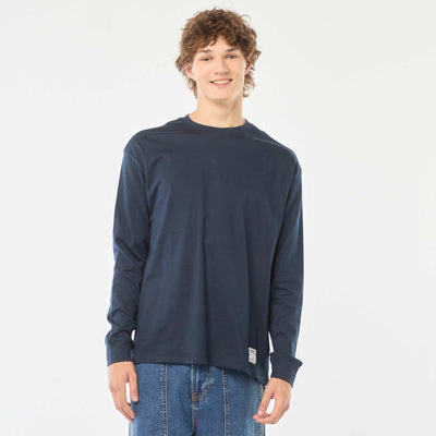 T-shirt en jersey à manches longues BLEU