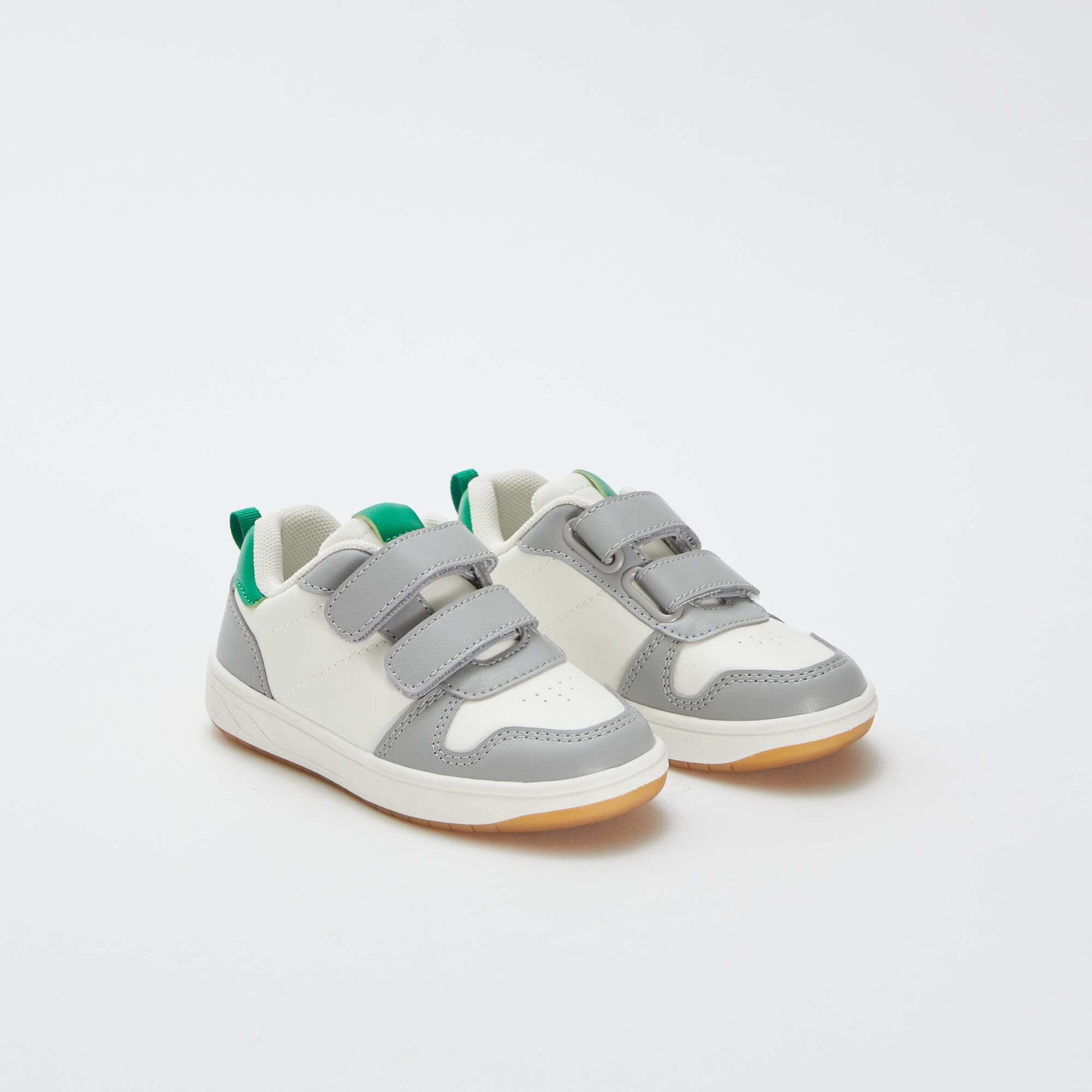 Baskets basses tricolores VERT