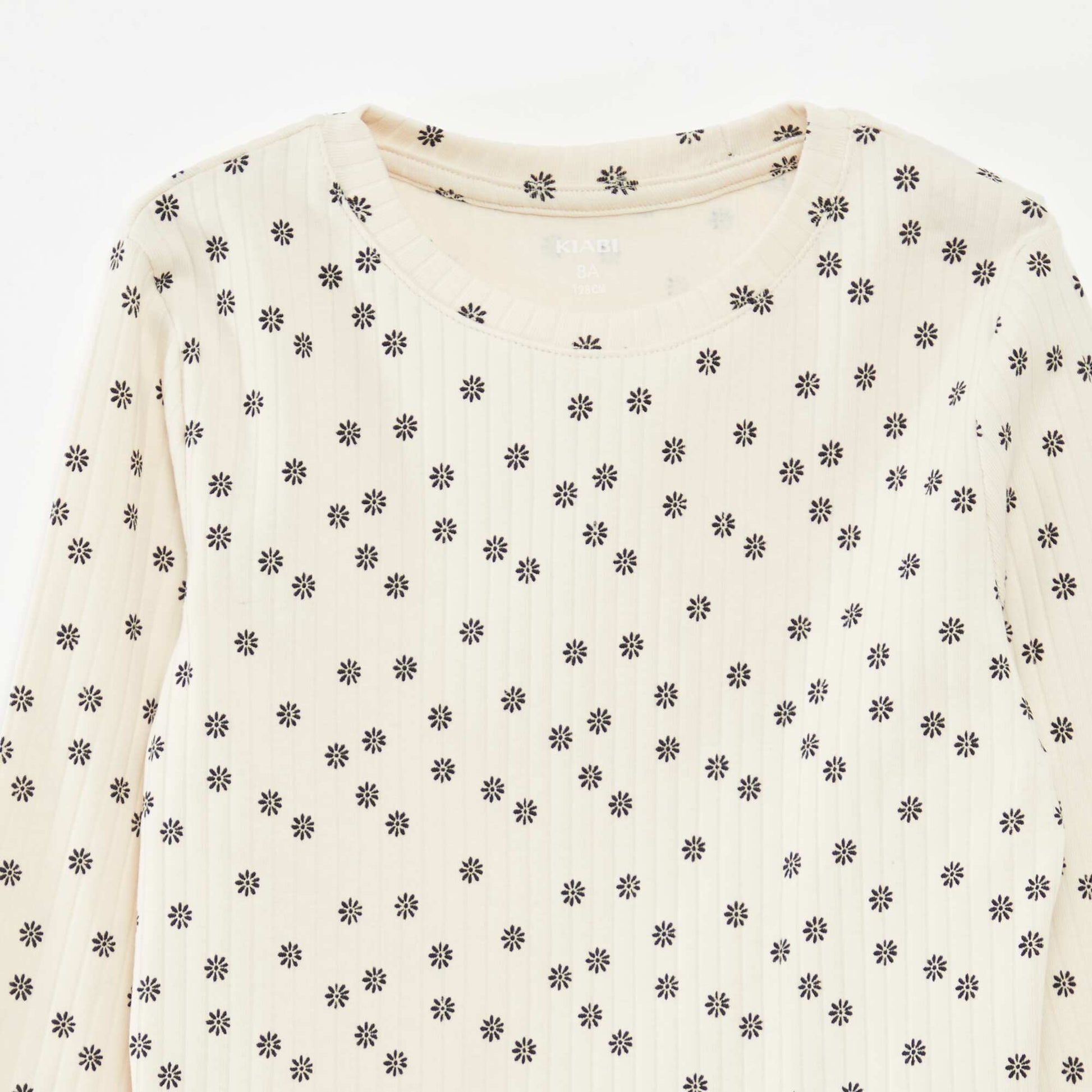 Lot de 2 t-shirts côtelés BEIGE