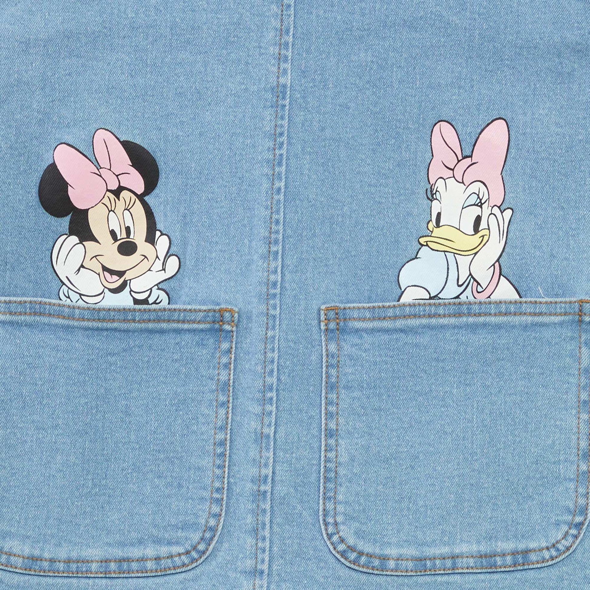 Robe salopette en denim 'Disney' BLEU