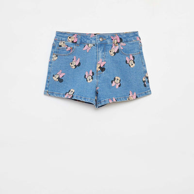 Short en jean 'Minnie' BLEU