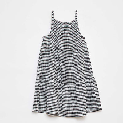 Robe vichy évasée NOIR