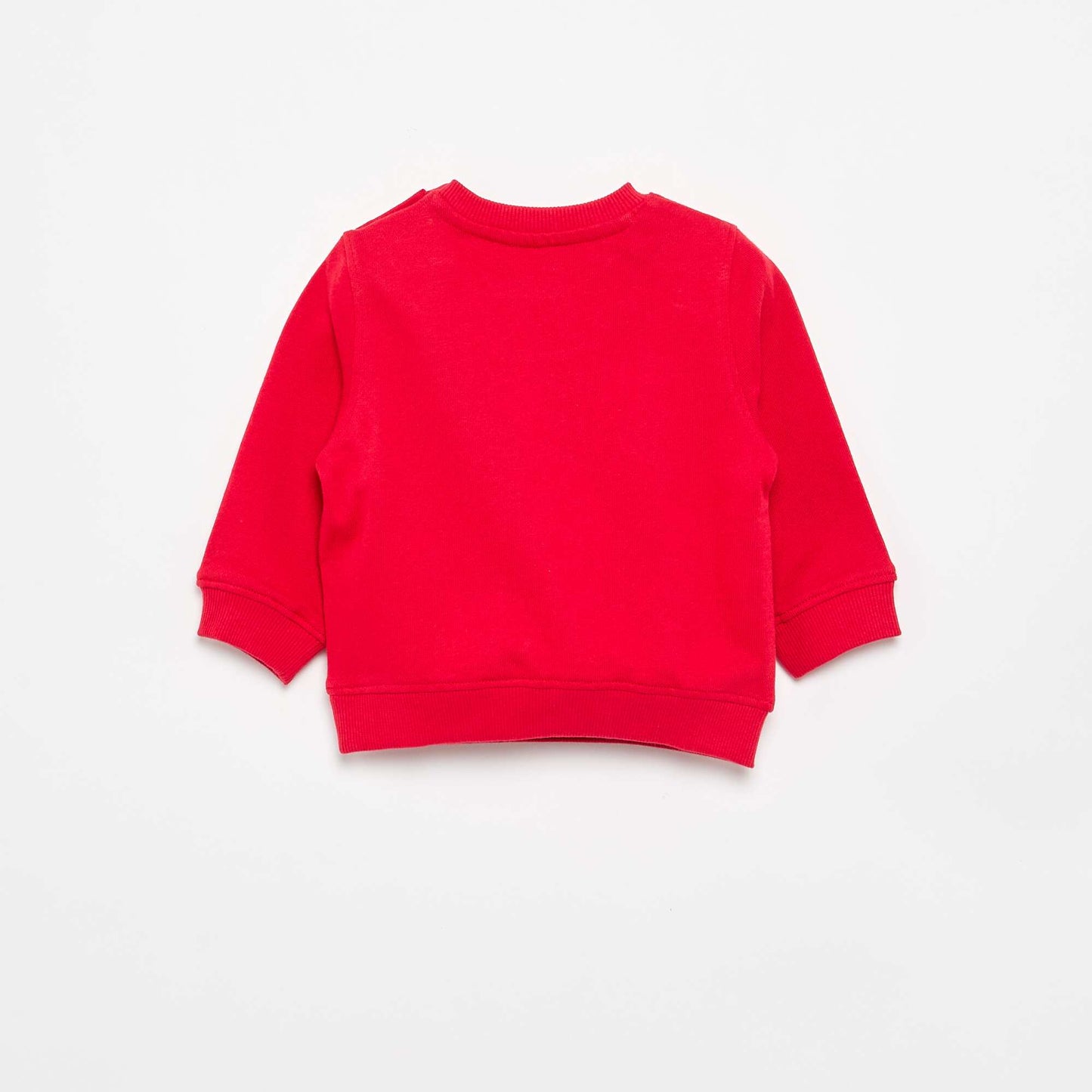 Sweat à manches longues avec imprimé ROUGE