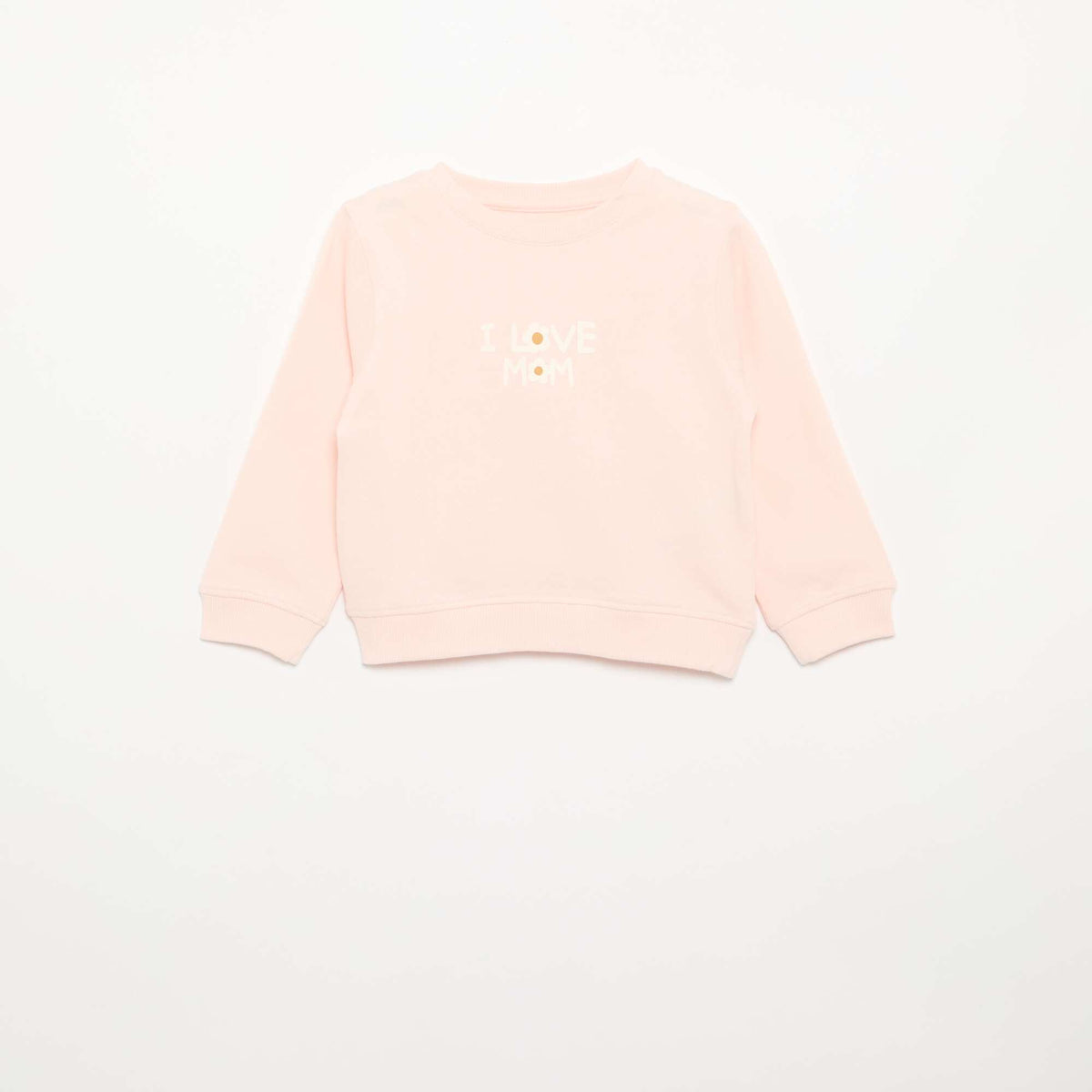 Sweat à manches longues avec imprimé ROSE