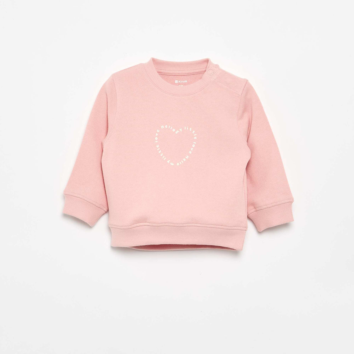 Sweat à manches longues avec imprimé ROSE