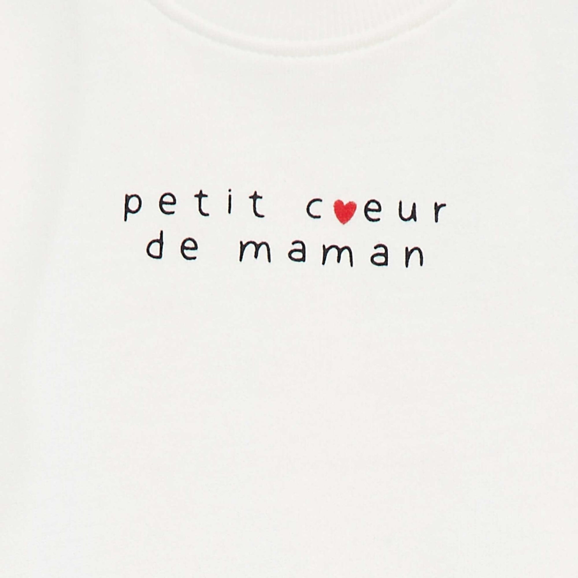 Sweat à manches longues avec imprimé BLANC