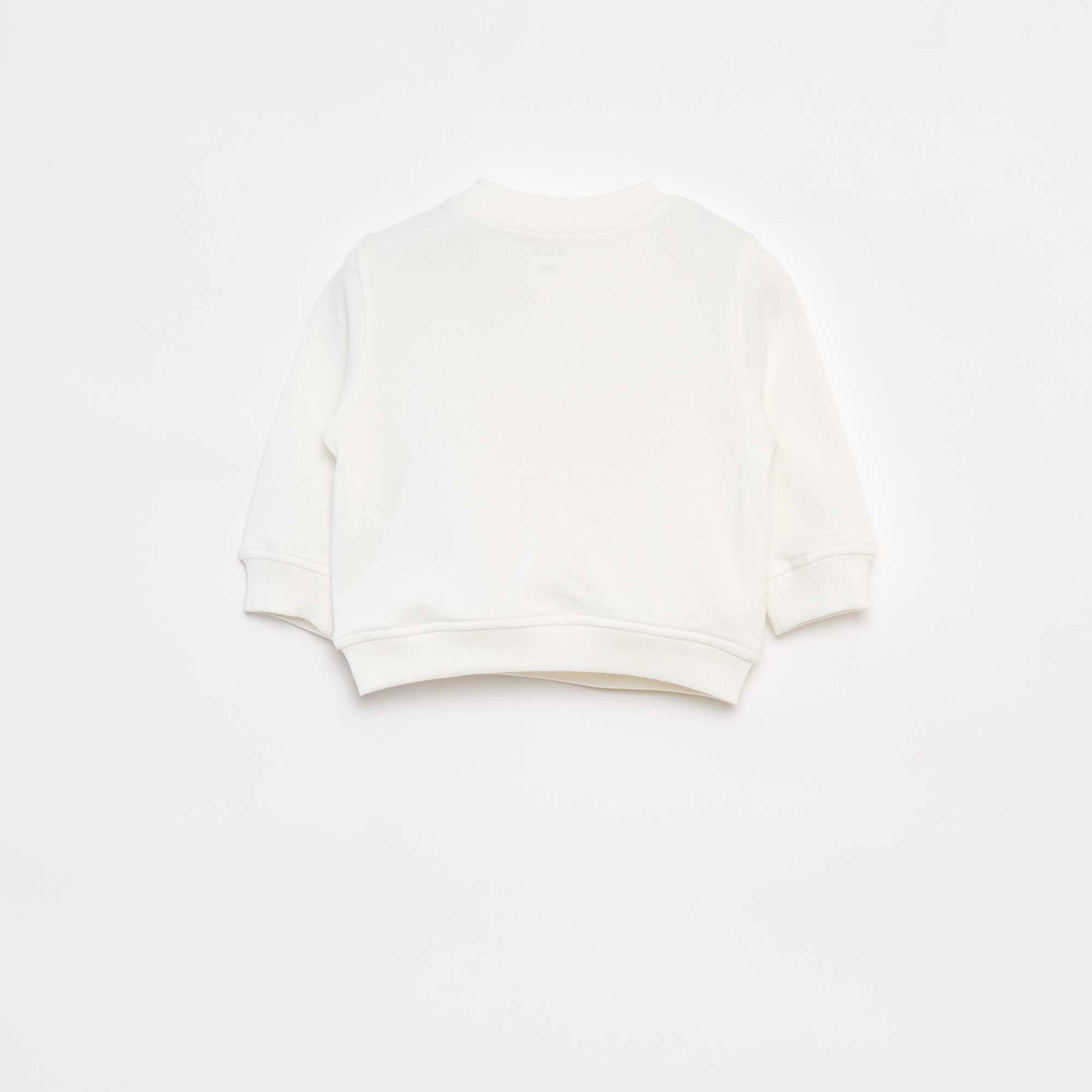 Sweat à manches longues avec imprimé BLANC