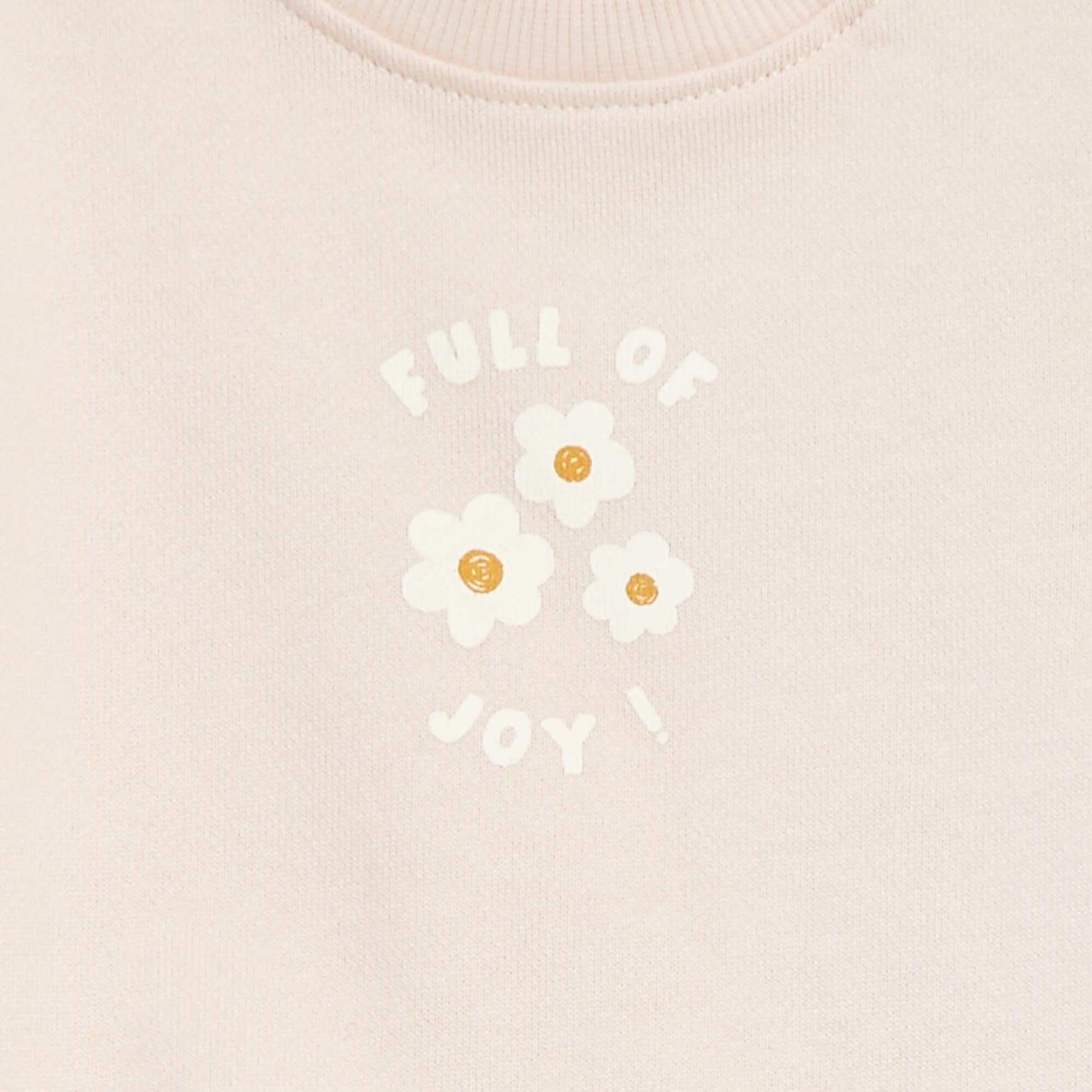Sweat à manches longues avec imprimé ROSE