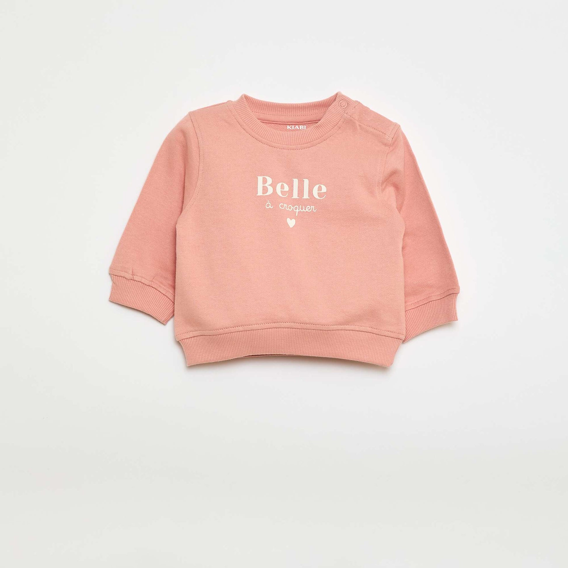Sweat à manches longues avec imprimé ROSE