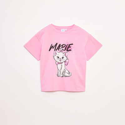 T-shirt 'Marie' 'Disney' manches courtes ROSE