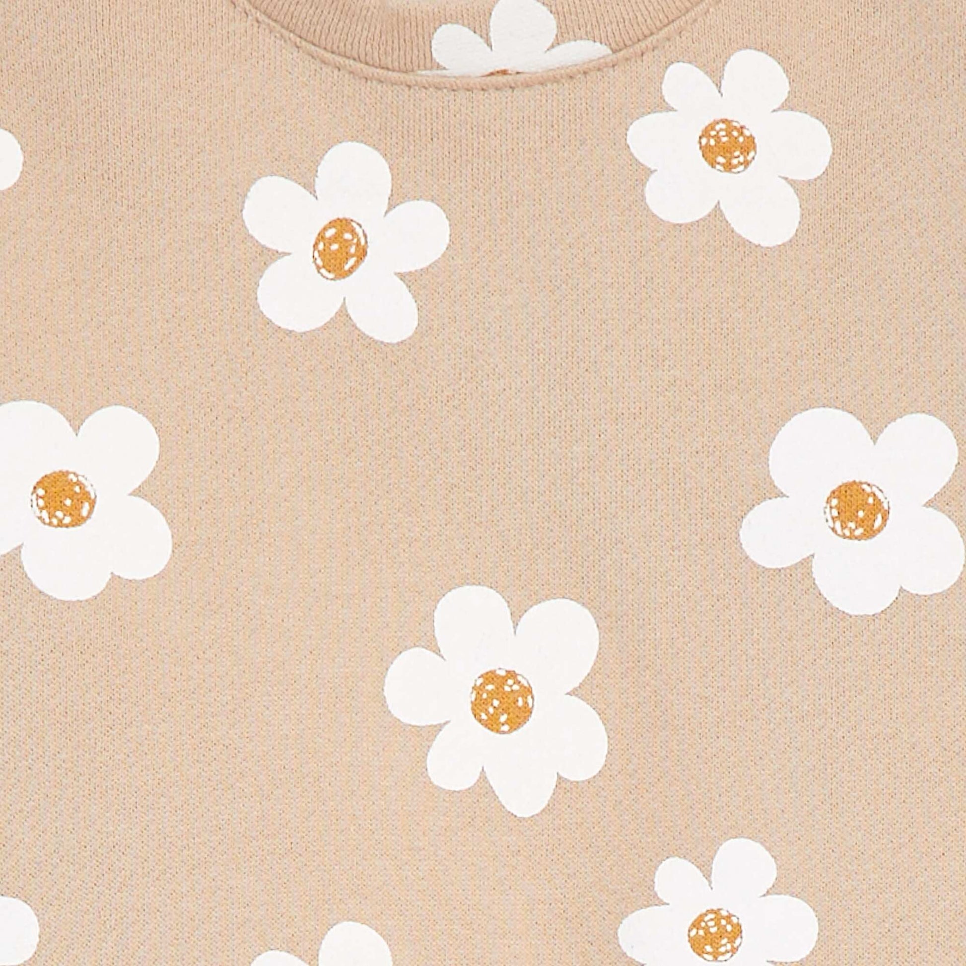 Sweat imprimé fantaisie BEIGE