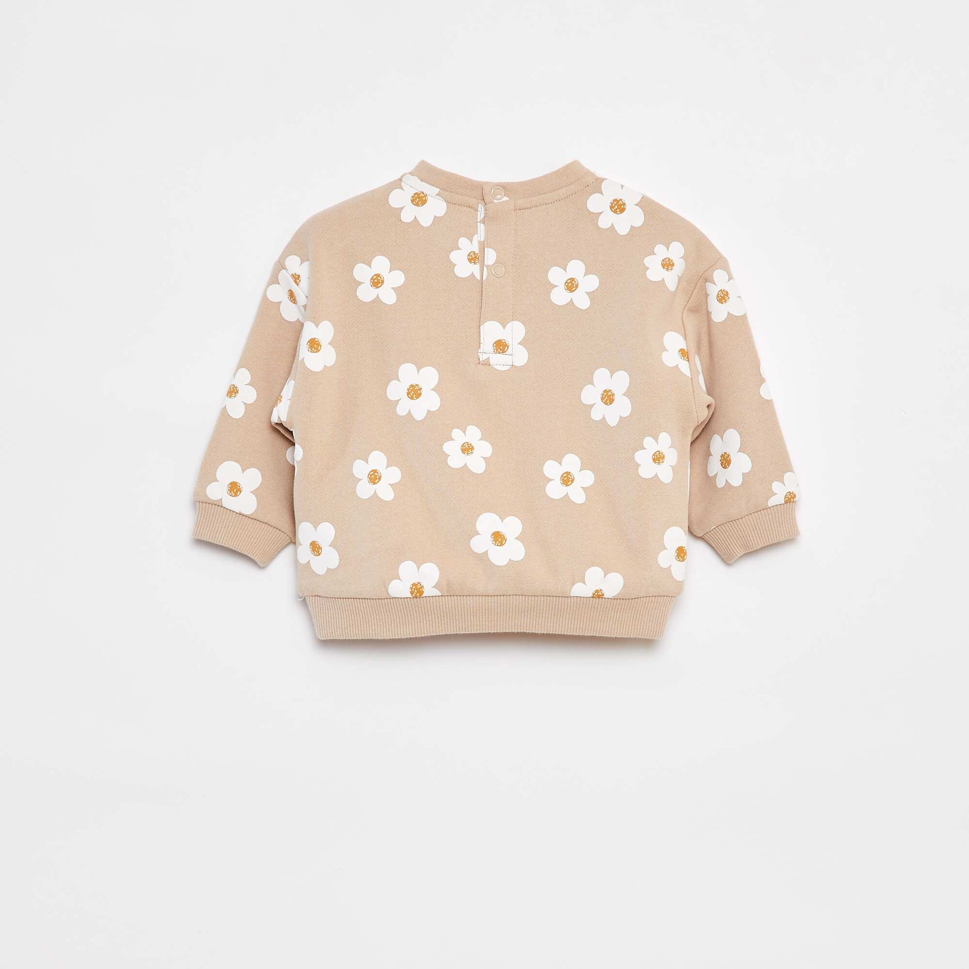 Sweat imprimé fantaisie BEIGE