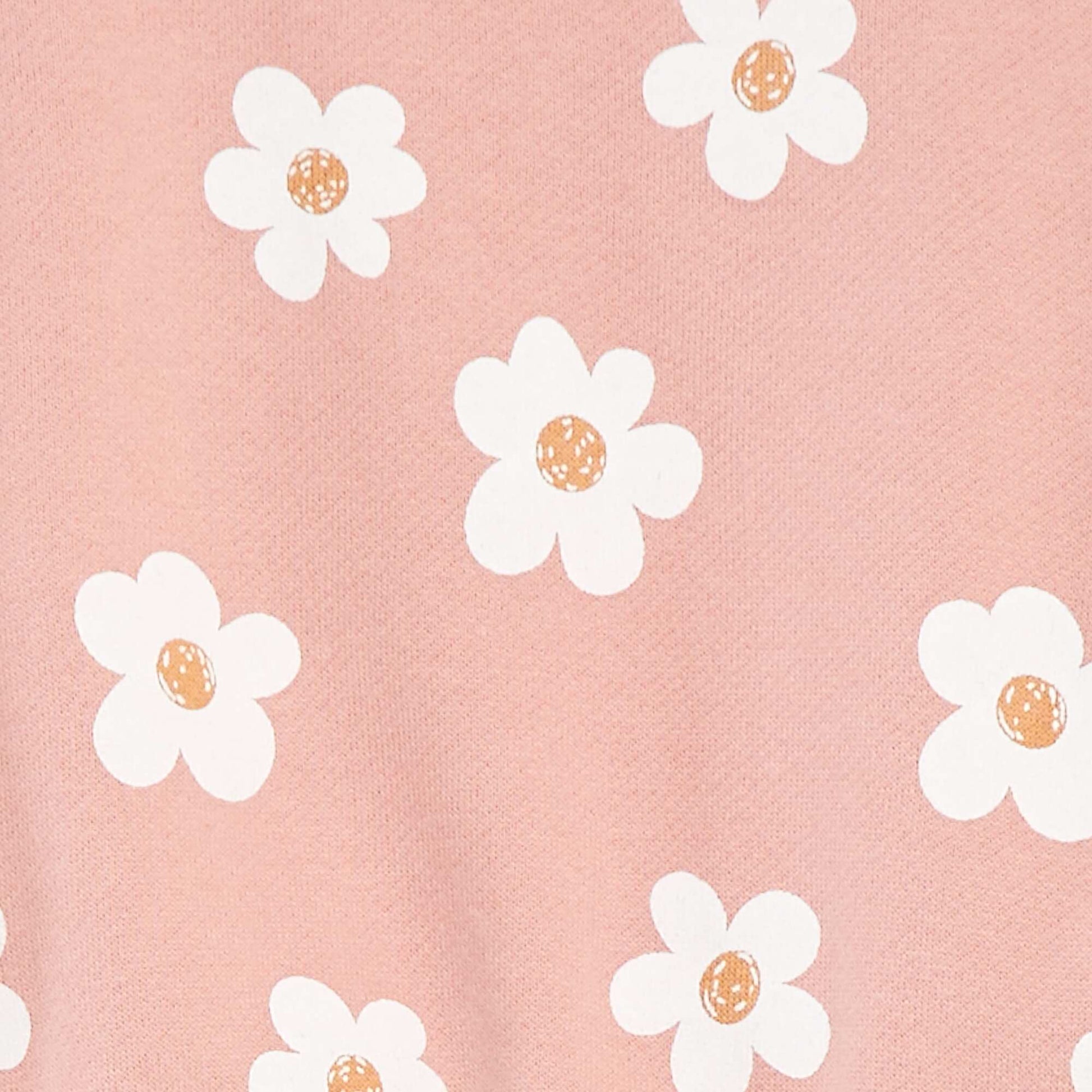 Sweat imprimé fantaisie ROSE