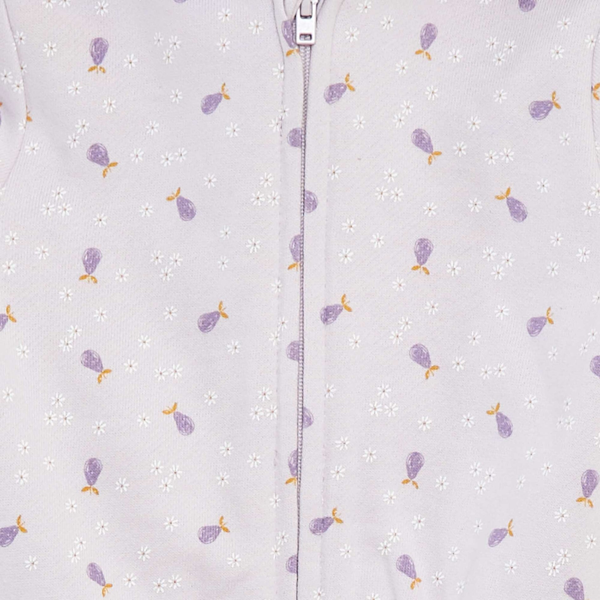 Sweat zippé à motif et à capuche VIOLET
